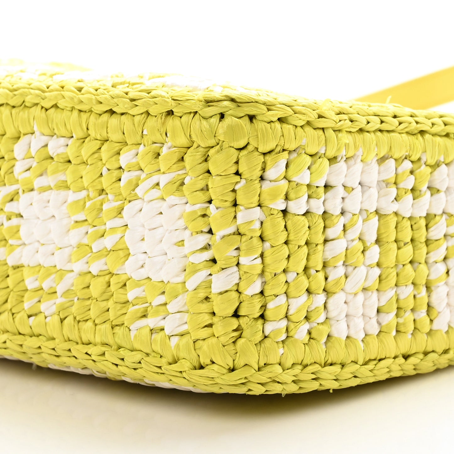 Yarn Raffia Effect Crochet Embroidered Mini Re-Edition Shoulder Bag Cedro