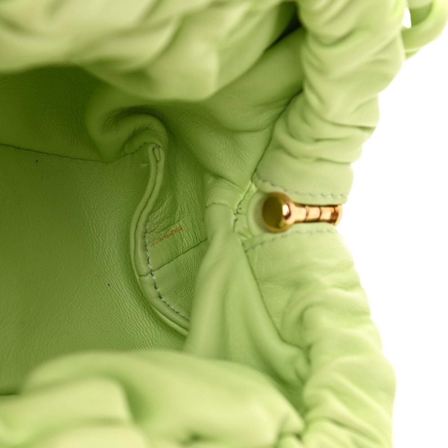 Lambskin Mini Cloud Clutch Mint