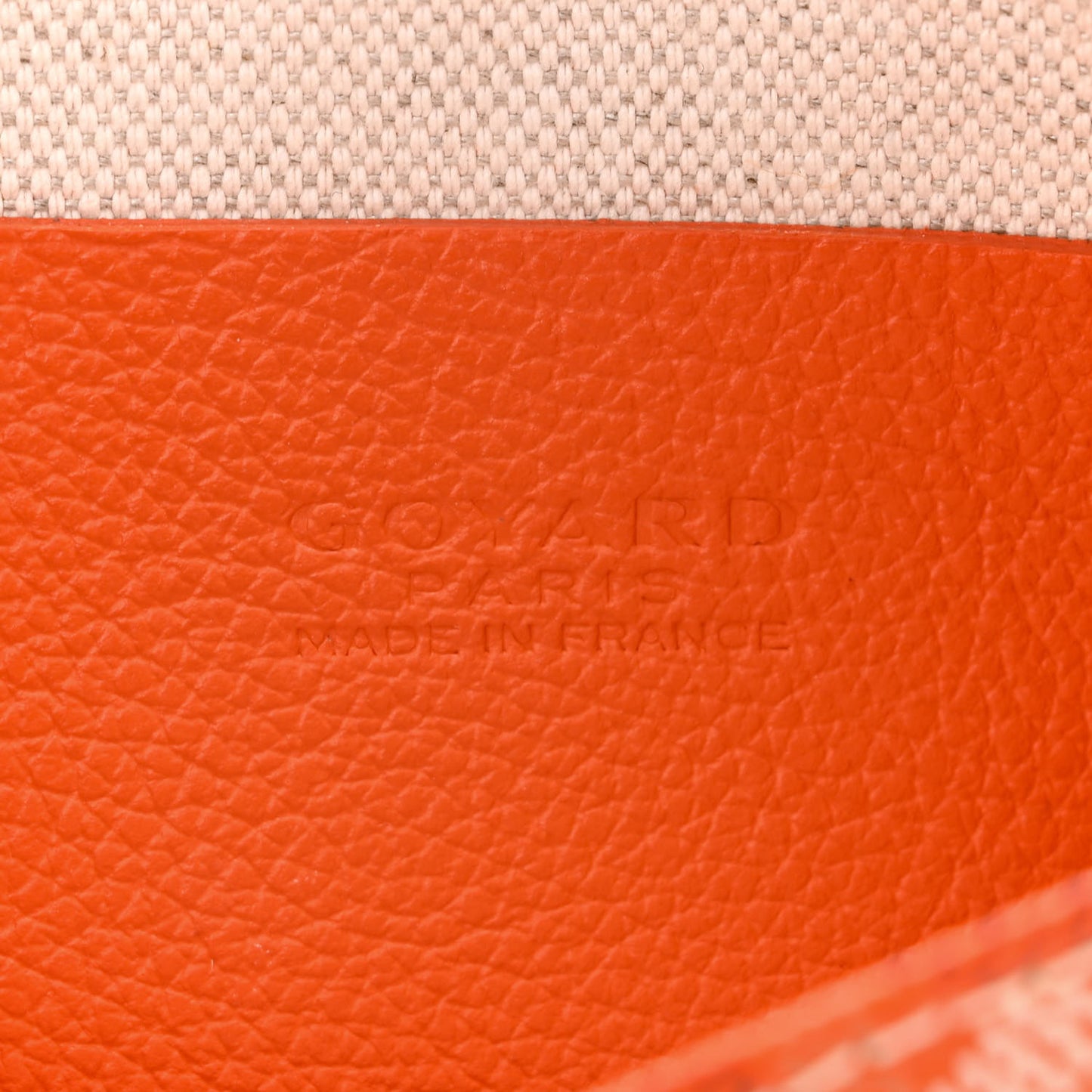 Goyardine Plumet Wallet Clutch Orange