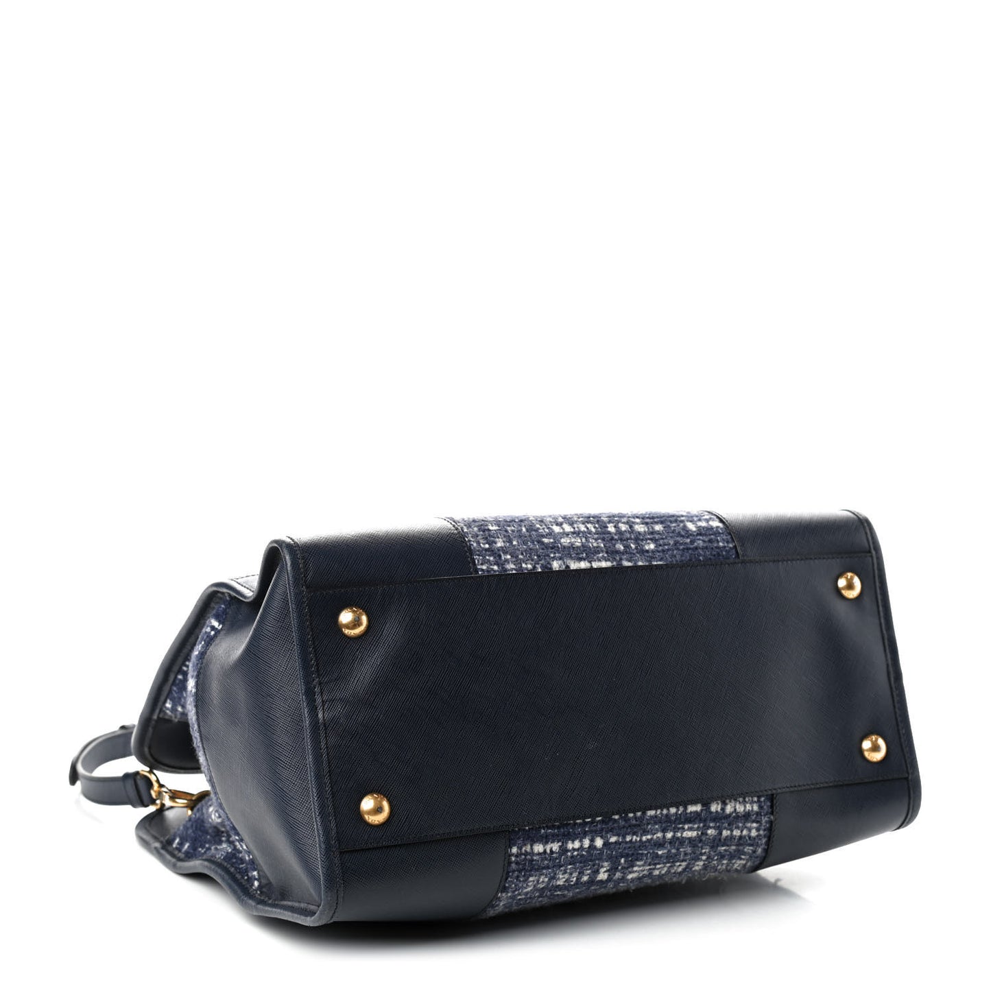 Tela Tweed Saffiano Tote Bag Inchiostro