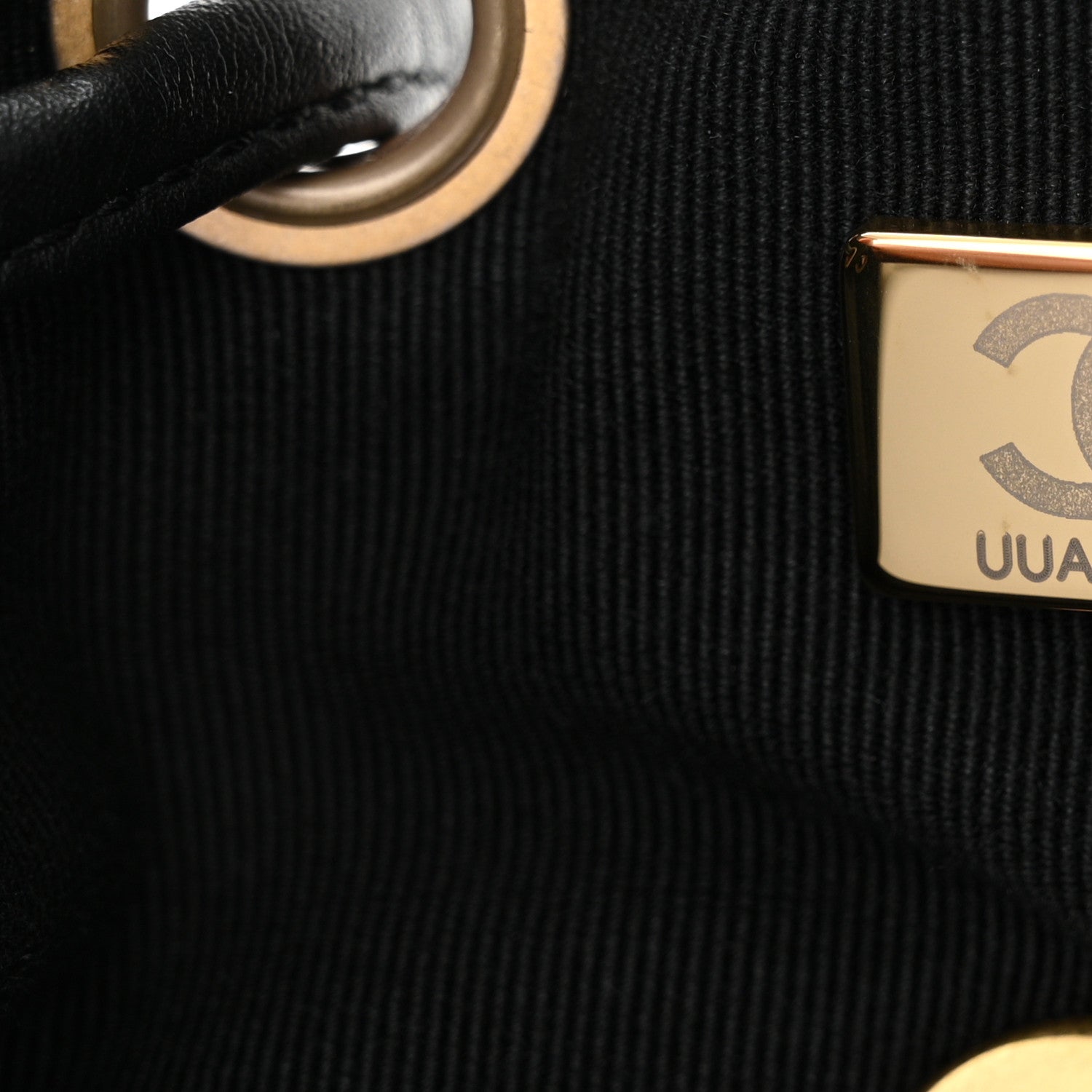 Chanel Wool Tweed Elegant Backpack Black Grey 6 of 12