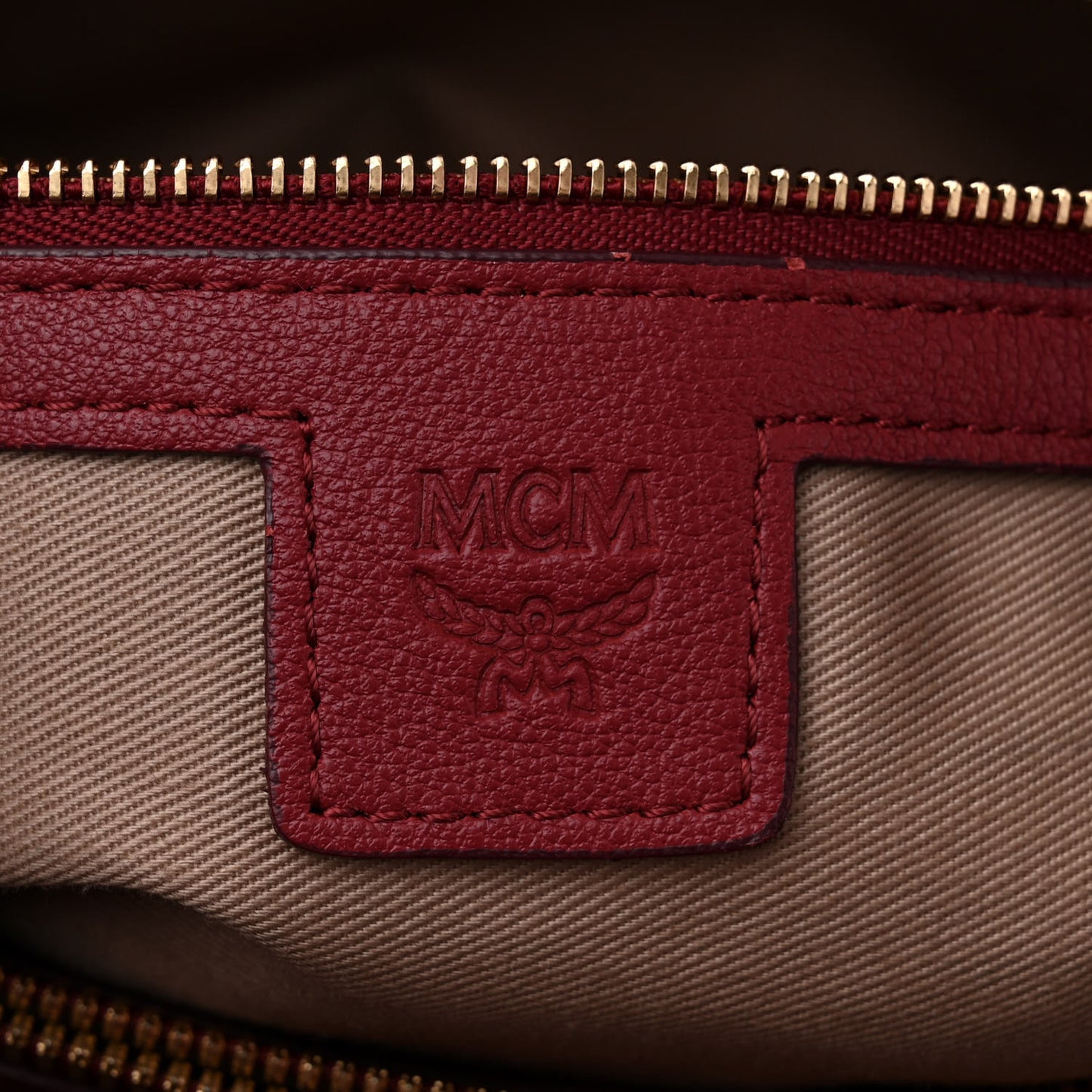 Calfskin Ottomar Monogram Large Essential Tote Red