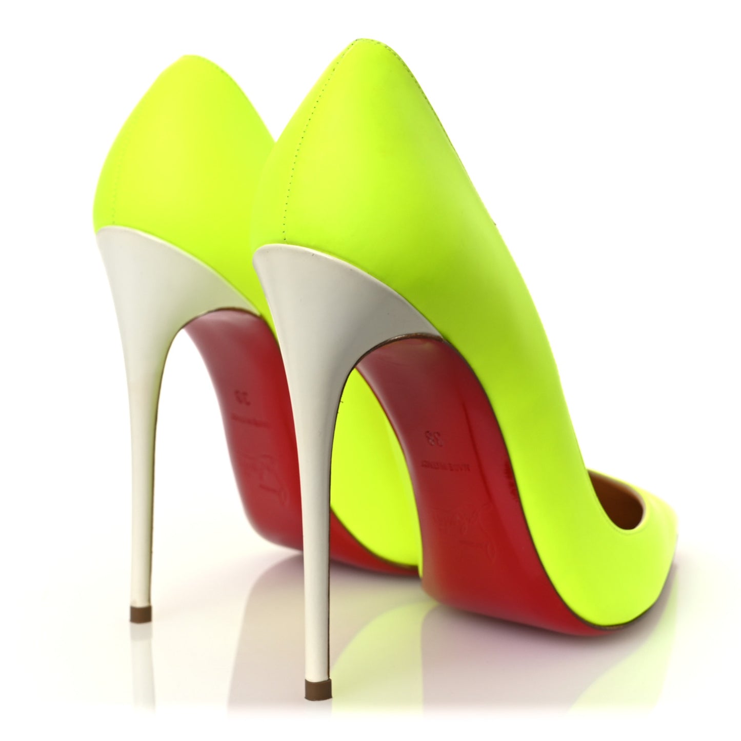 Matte Calfskin Jazz Calf Fluo So Kate 120 Pumps 38 Jaune White
