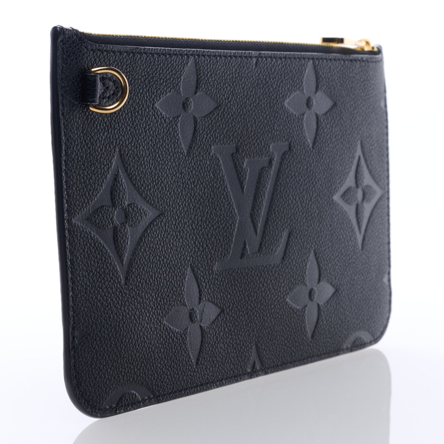 Louis Vuitton Empreinte Monogram Giant Neverfull MM Pochette Black 3 of 5