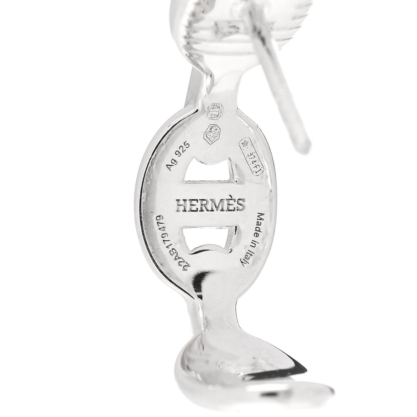 Sterling Silver Chaine D'Ancre Enchainee Climber Earrings