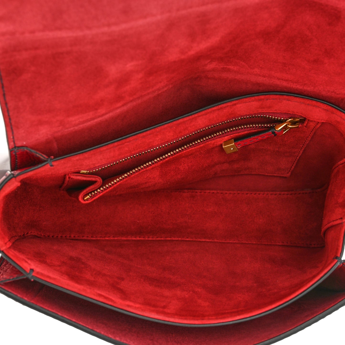 Calfskin Dio(r)evolution Flap Bag Red