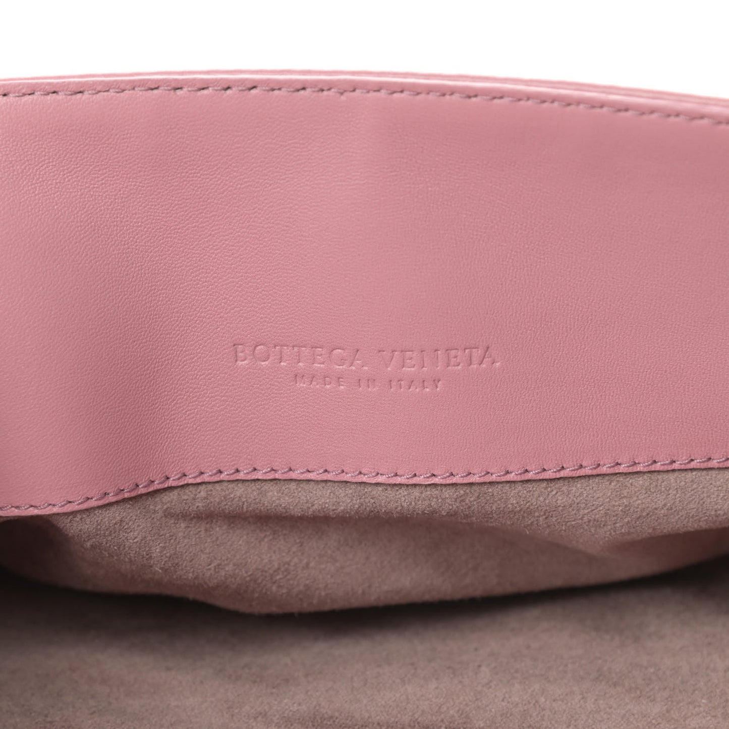 Nappa Intrecciato Rialto Shoulder Bag Rose Pink