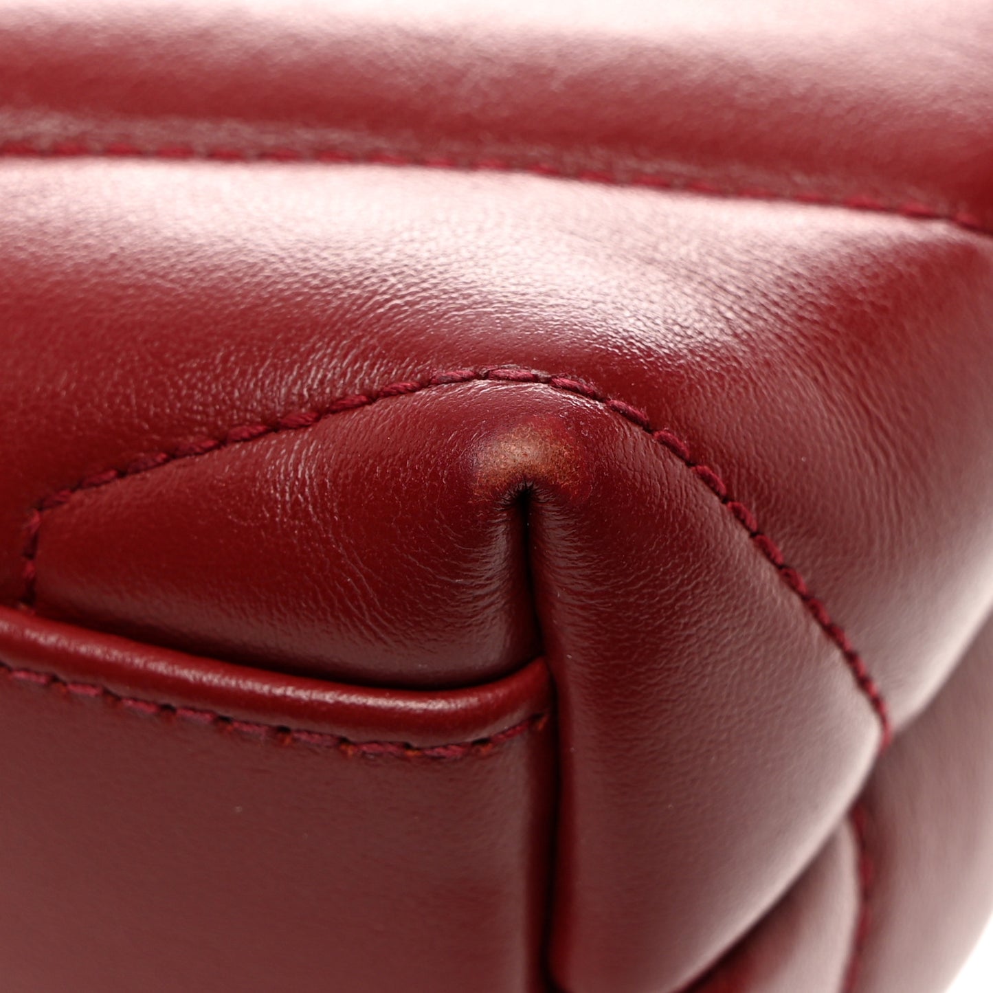 Calfskin Y Quilted Monogram Toy Loulou Crossbody Bag Rouge
