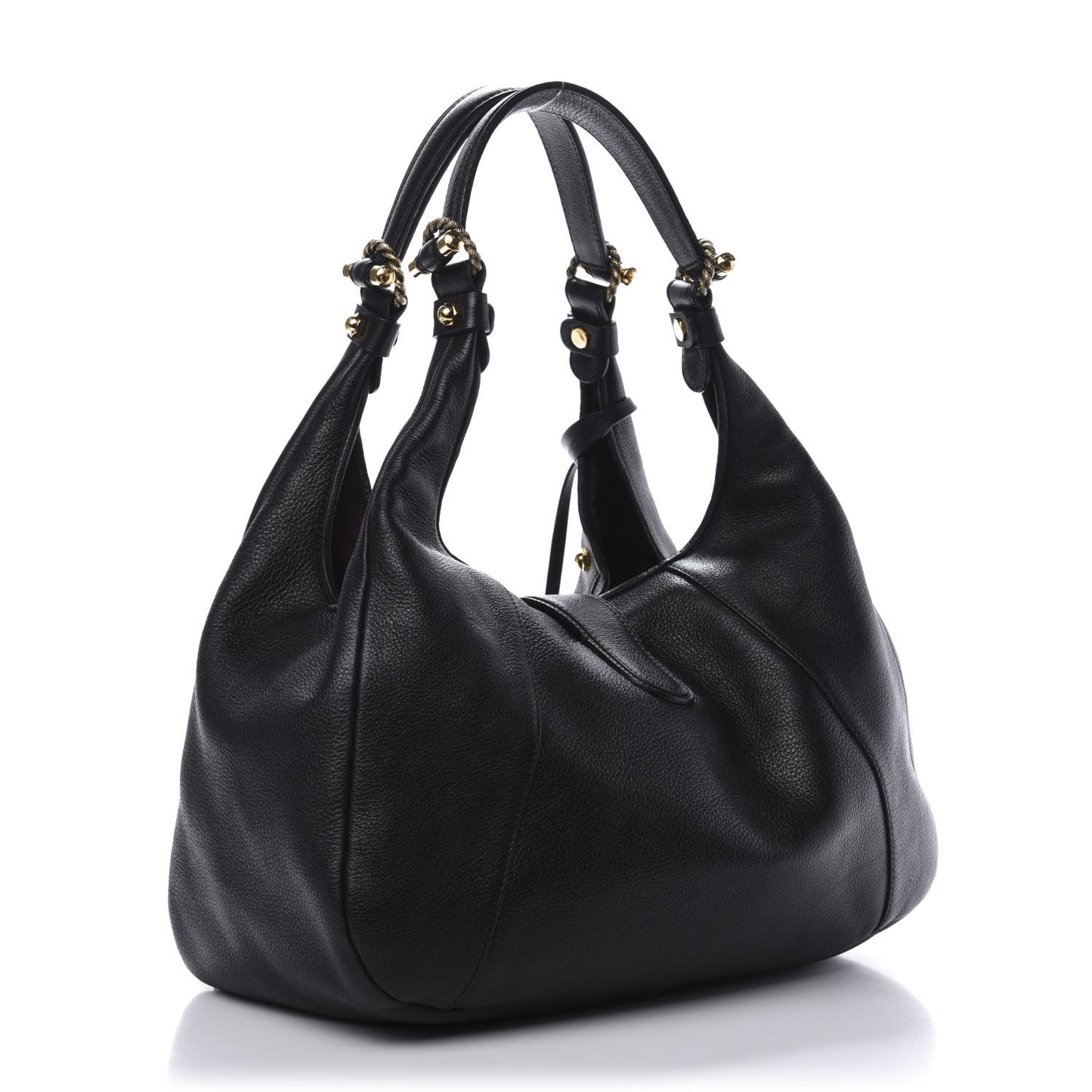 Calfskin Calle Hobo Black