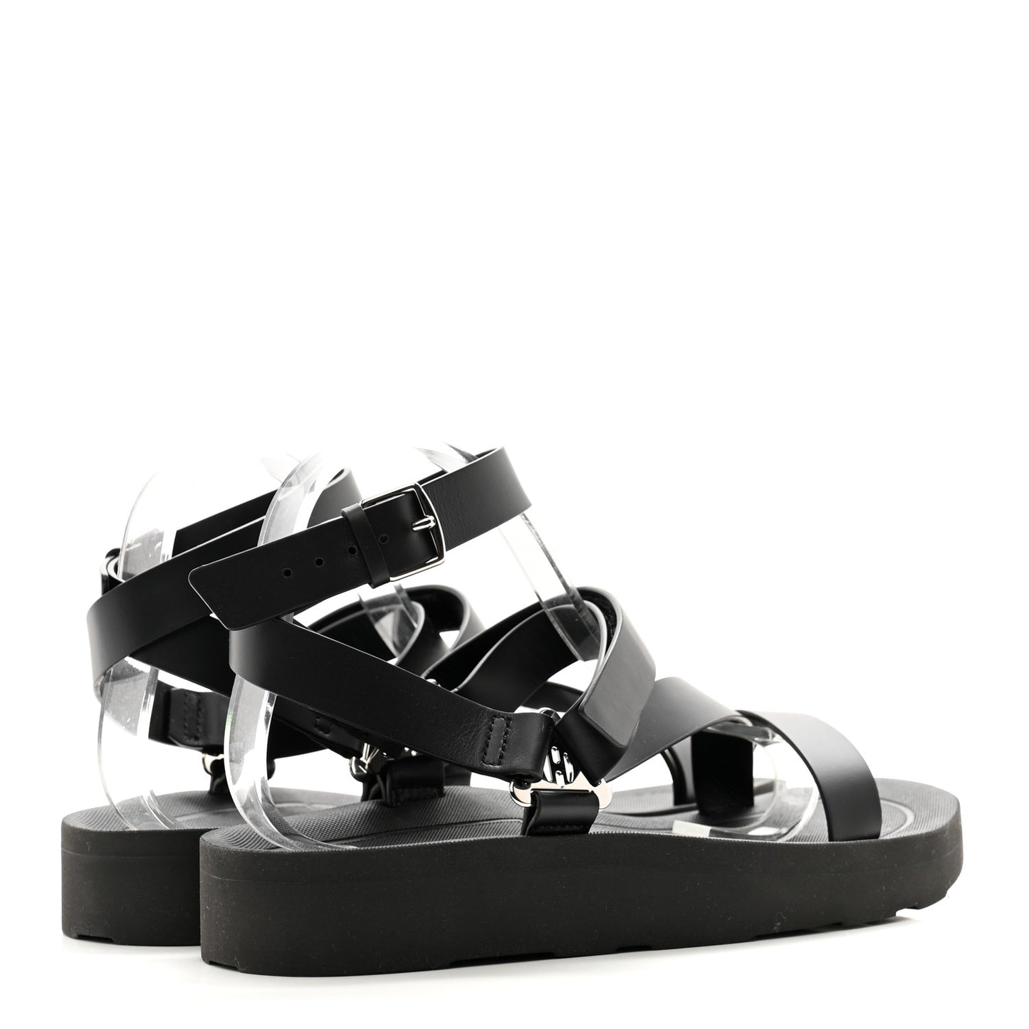 Calfskin Womens Galaxy Chypre Sandals 41 Black