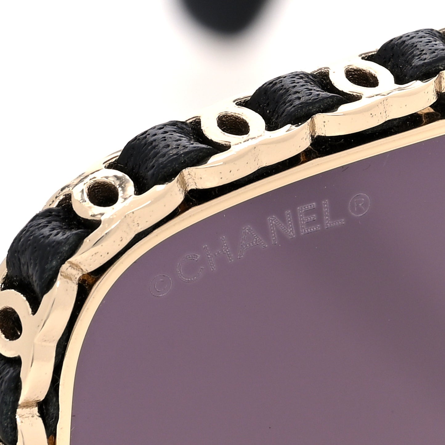 Metal Square Chain Sunglasses 71369 Grey
