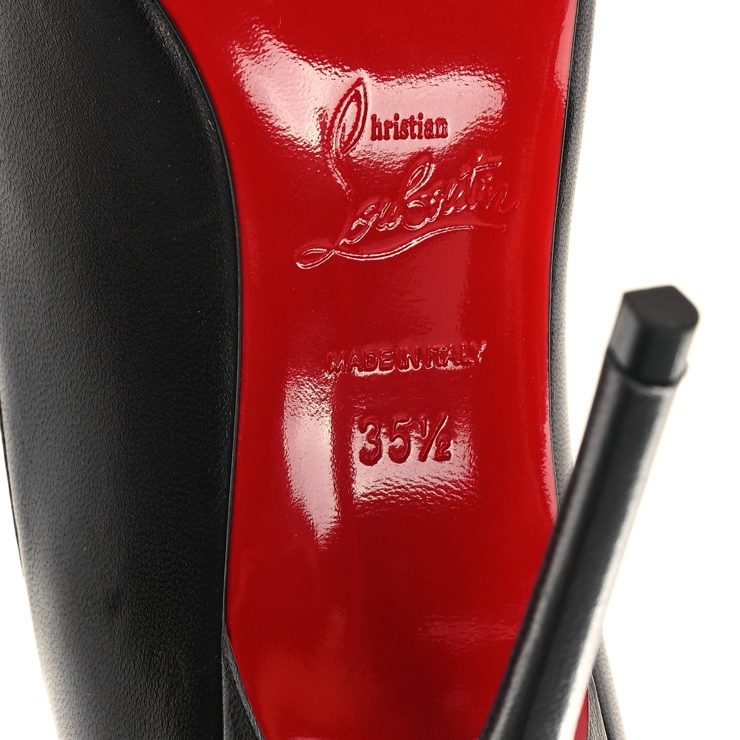Shiny Nappa Kate 100 Pumps 35.5 Black
