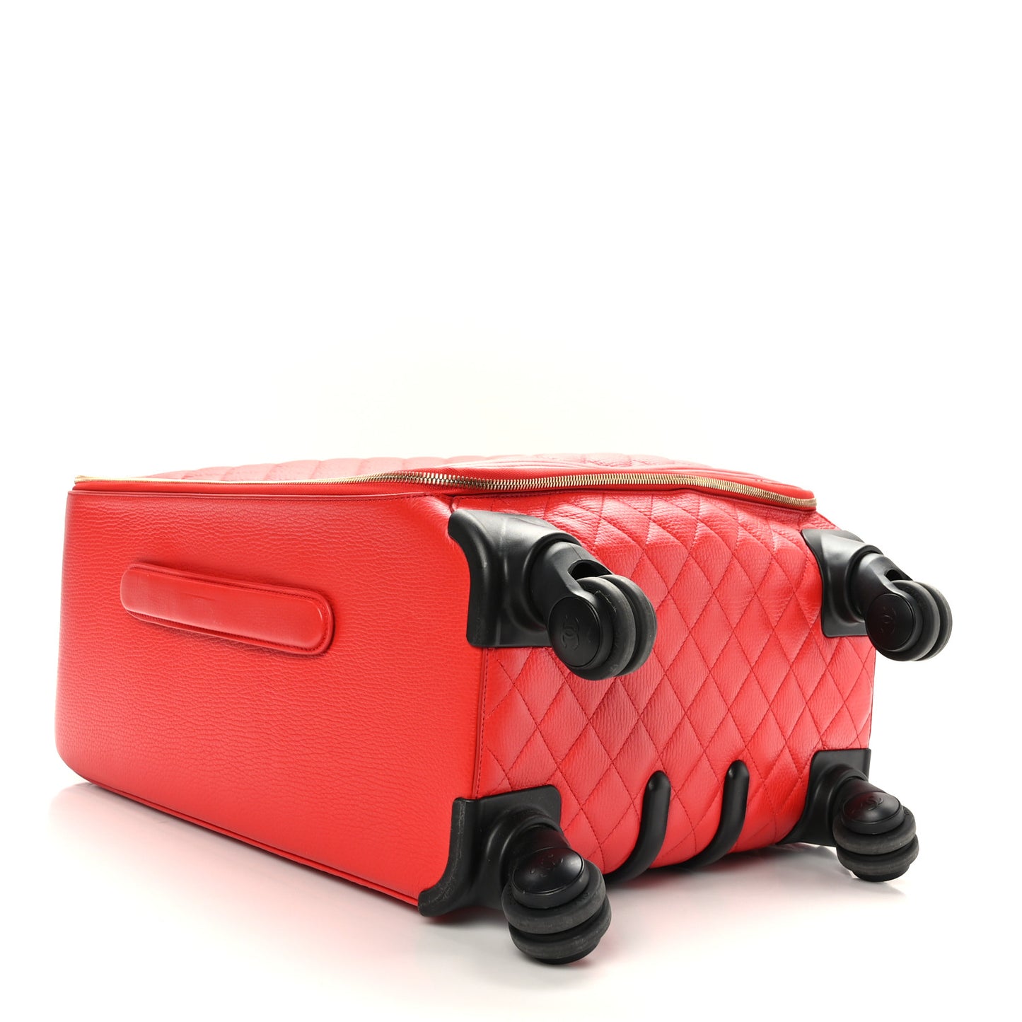 Calfskin Quilted Coco Case Trolley Red