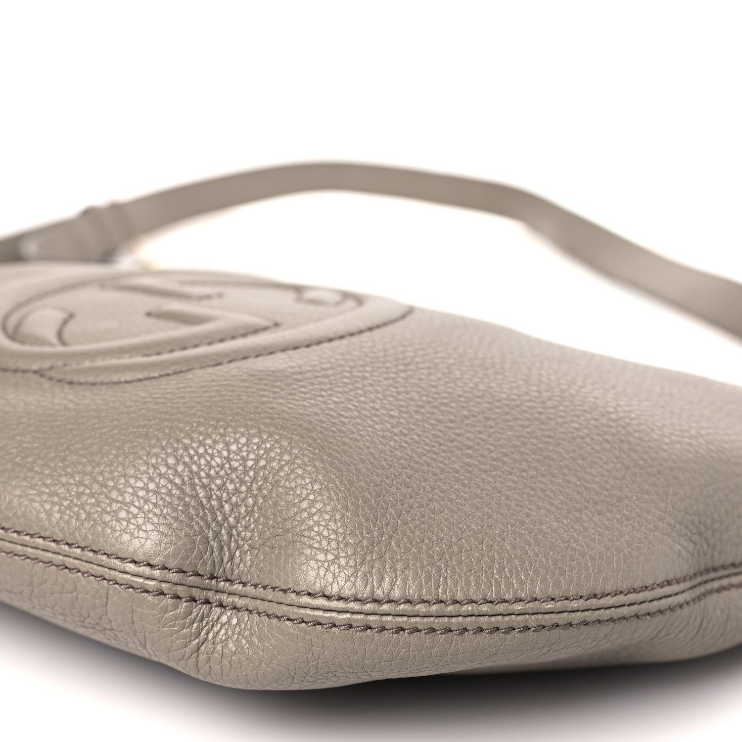 Gucci Pebbled Calfskin Small Soho Hobo Fango 9 of 12