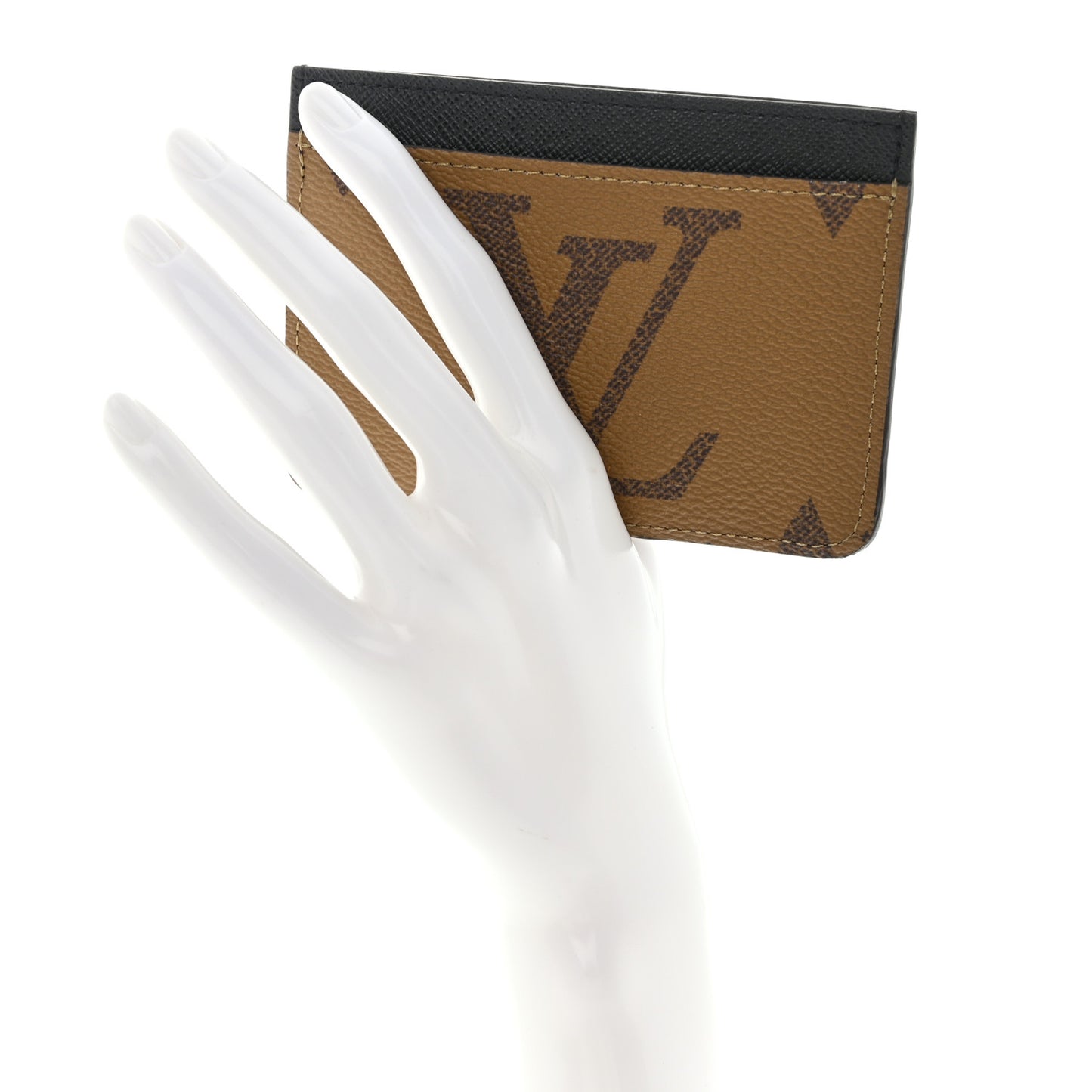 Reverse Monogram Side Up Card Holder
