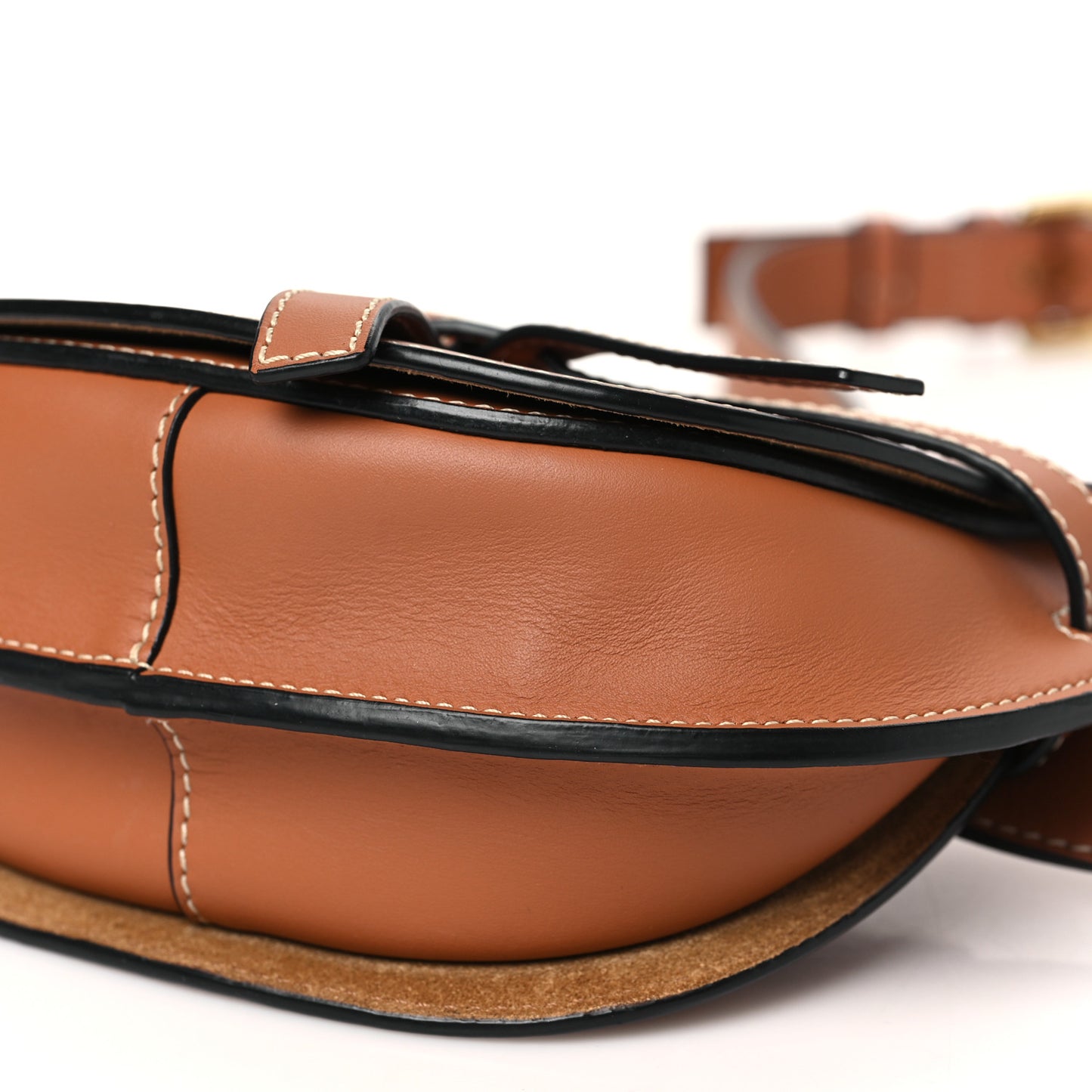 Calfskin Mini Gate Crossbody Bag Rust