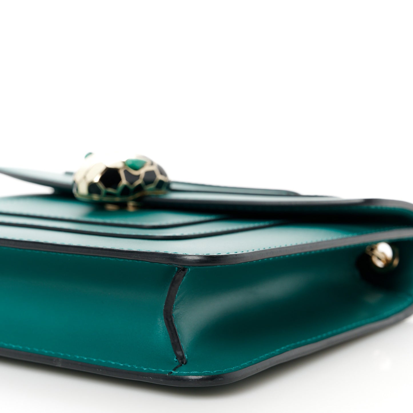 Calfskin Small Serpenti Forever Snake Strap Crossbody Bag Emerald Green