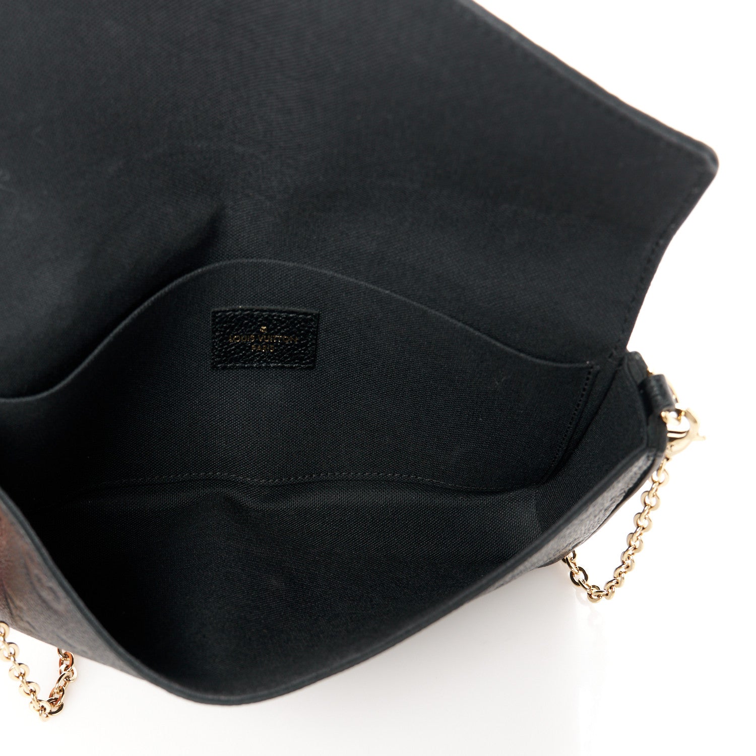 Louis Vuitton Empreinte Pochette Felicie Chain Wallet Black 6 of 15