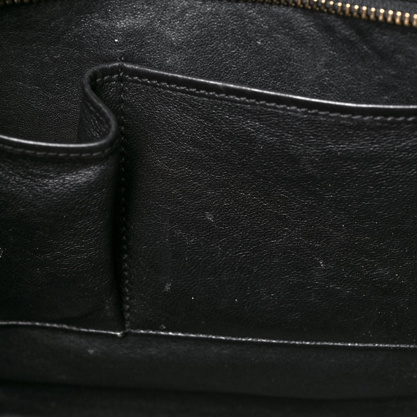 Satin Calfskin Suede Mini Tri-Color Luggage Seashell