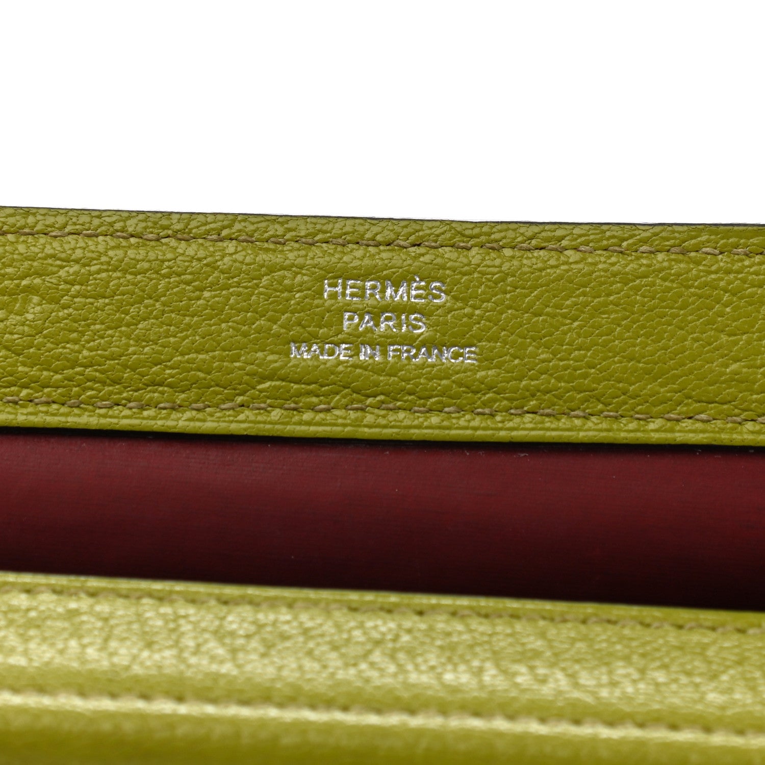 Hermes Chevre Mysore Karo GM Vert Anis 6 of 8
