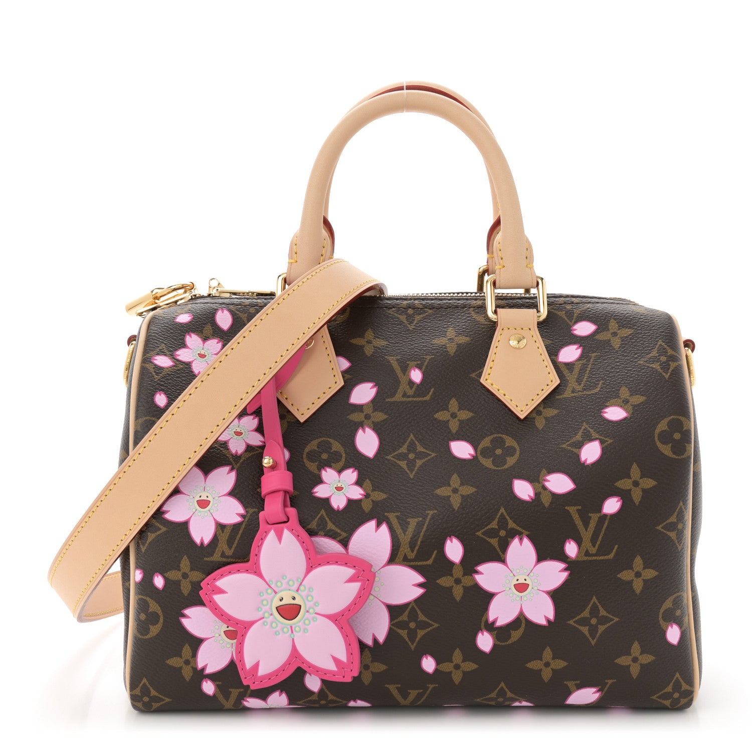 Louis Vuitton LV X TM Monogram Cherry Blossom Speedy Bandouliere