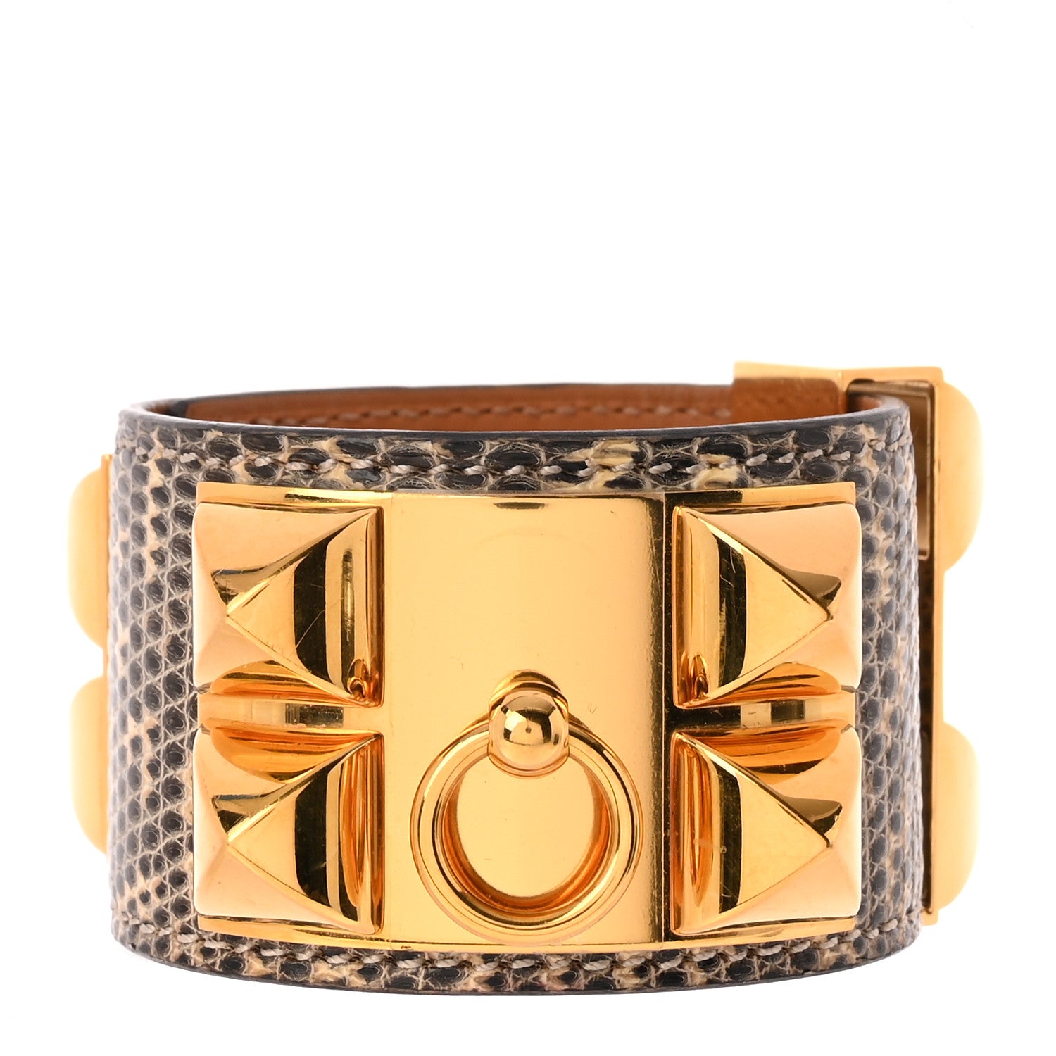 Hermes Lizard Collier De Chien CDC Bracelet T2 Ombre 1911869