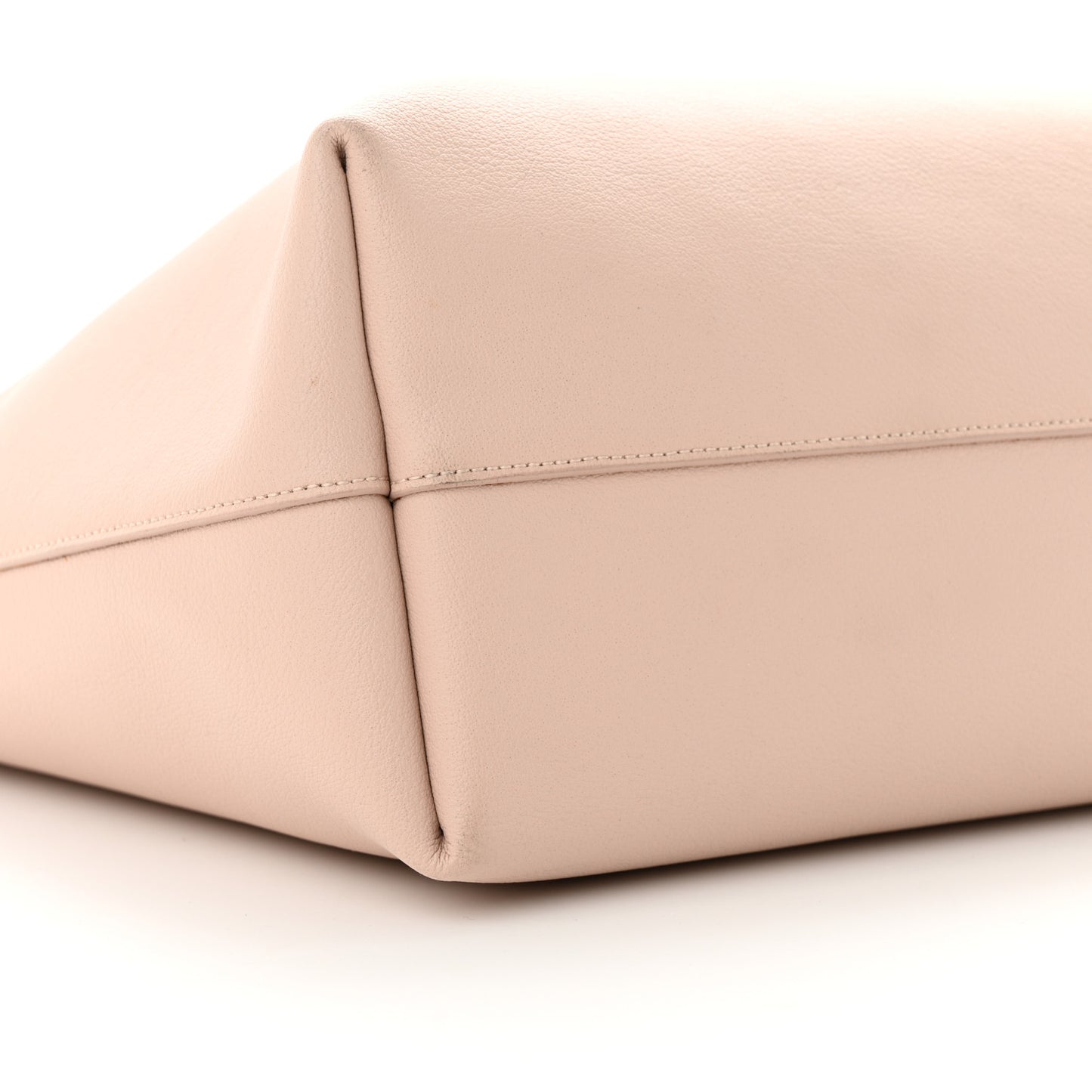 Calfskin Large Shopping Tote Pale Blush