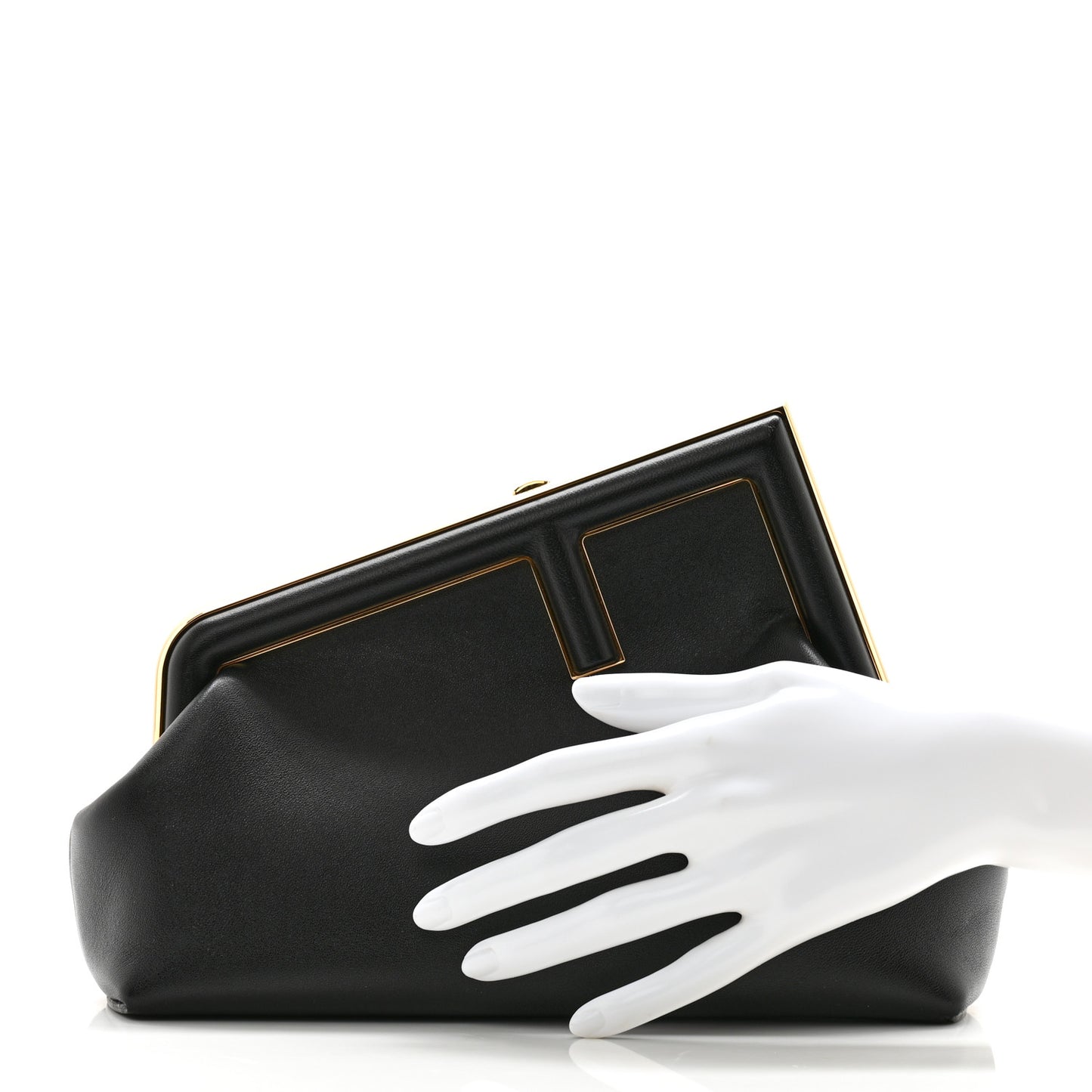 Shiny Nappa Small Fendi First Black