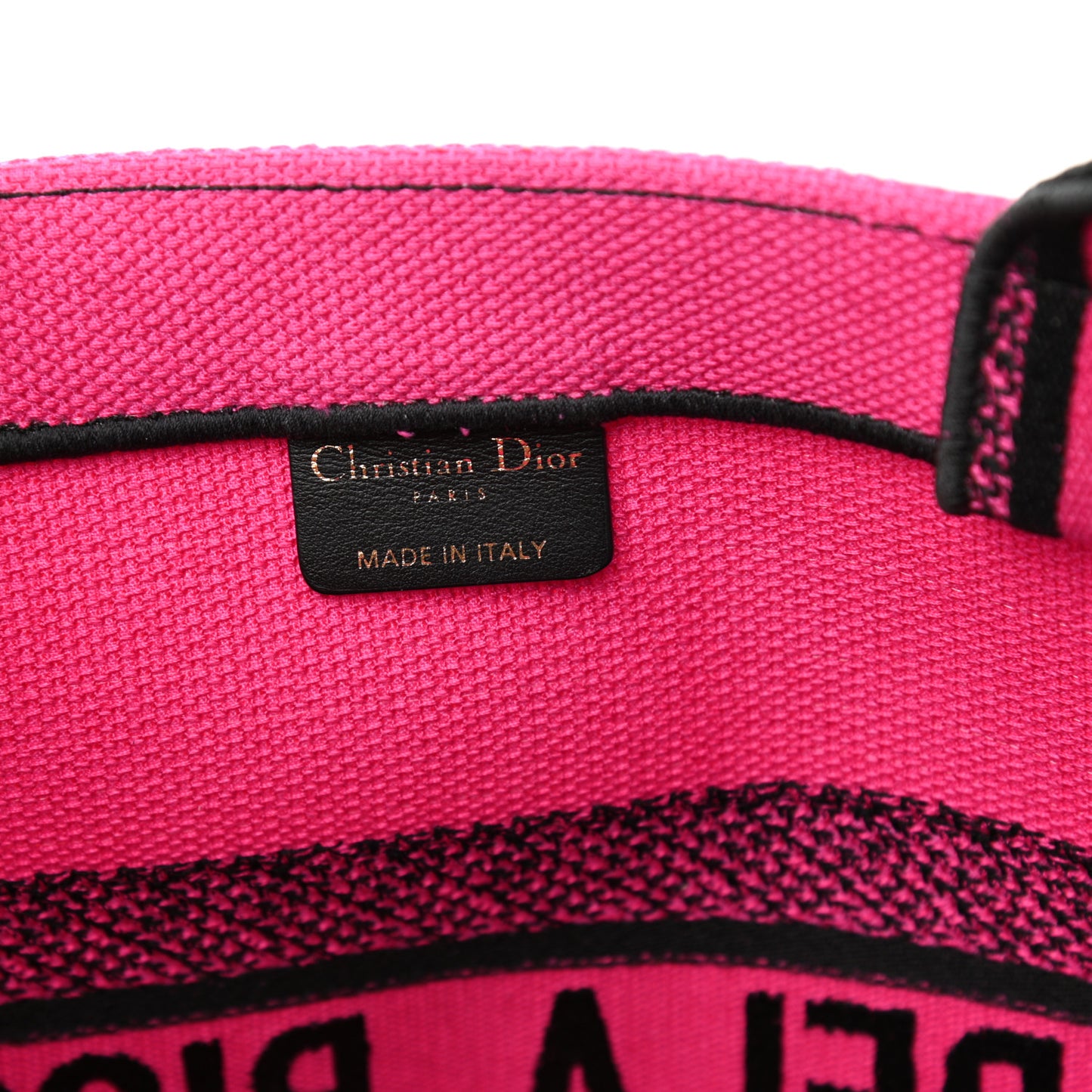 Canvas Embroidered Medium Jungle Pop Book Tote Fuchsia Multicolor