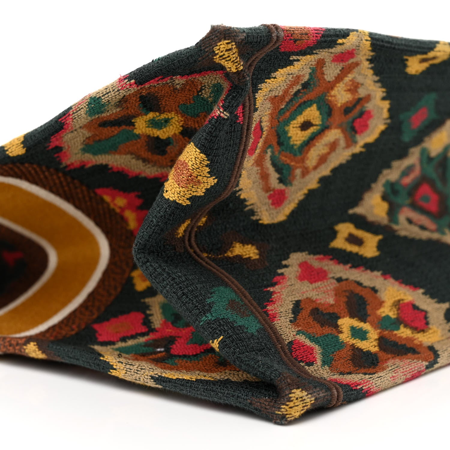 Christian Dior Canvas Embroidered Large Paisley Book Tote Multicolor 9 of 15