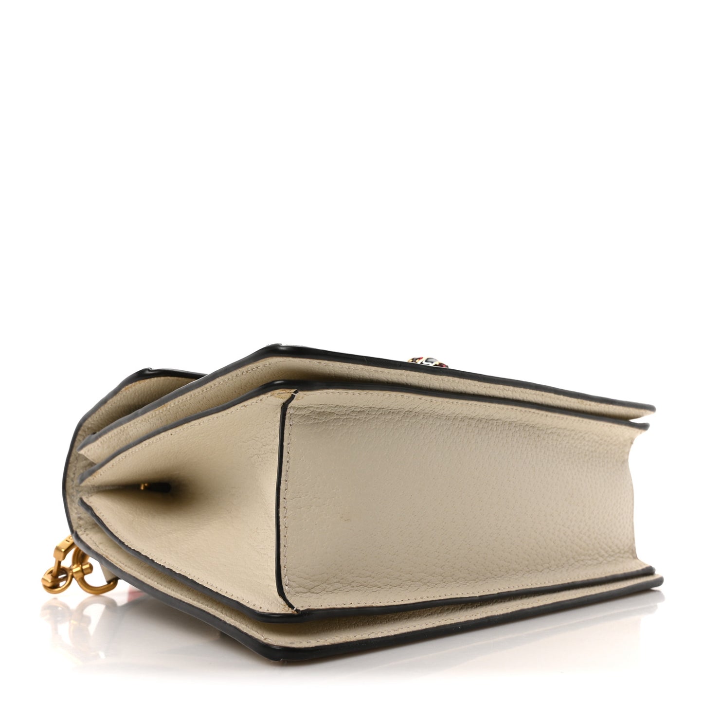 GG Supreme Monogram Small Queen Margaret Top Handle Bag White