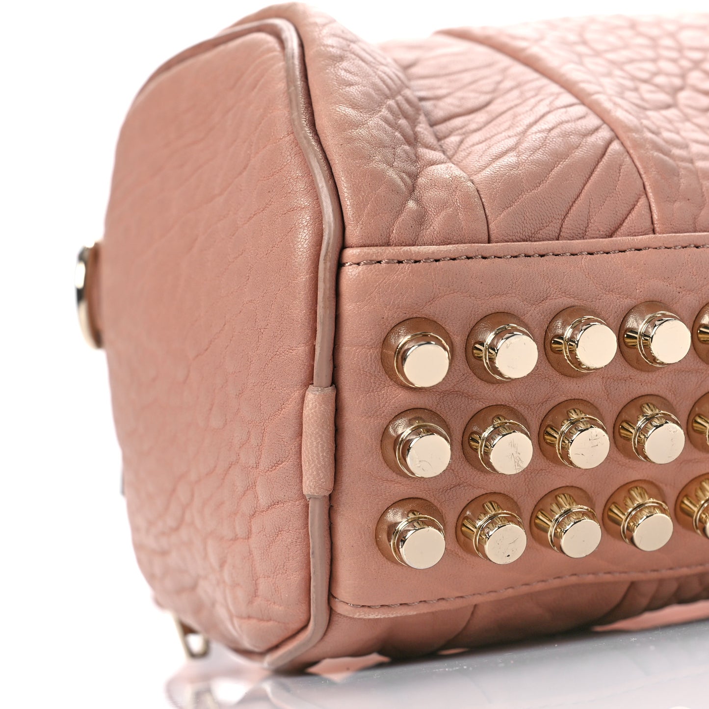 Pebbled Lambskin Mini Rockie Blush Gold Hardware
