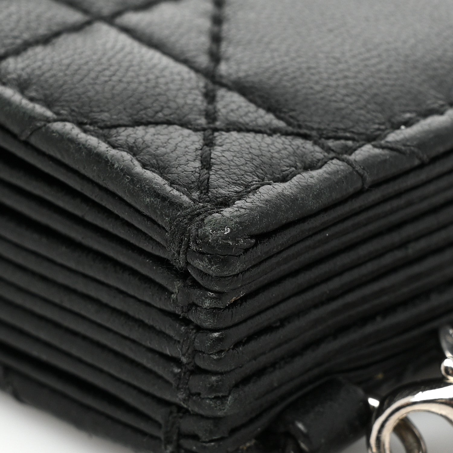 Christian Dior Lambskin Cannage Lady Dior 5-Gusset Card Holder Black 17 of 18