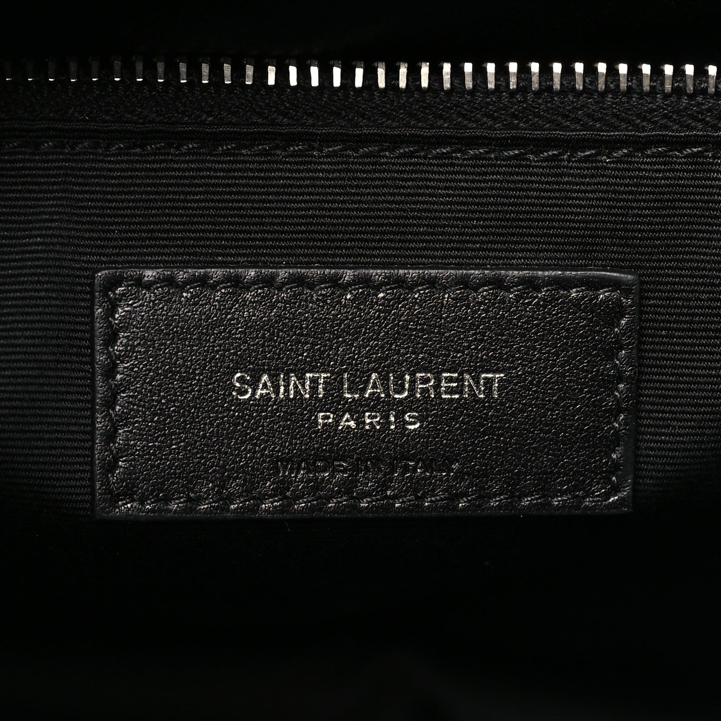 Faux Patent Matelasse Monogram Medium Niki Chain Satchel Black