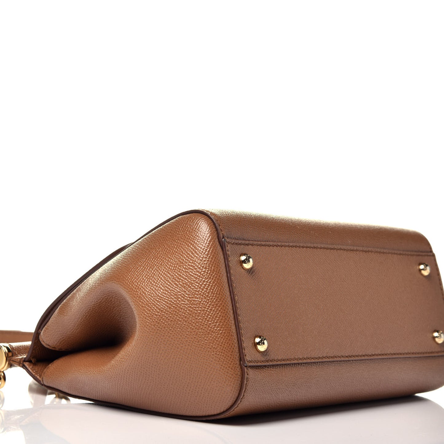 Dauphine Calfskin Medium Miss Sicily Satchel Caramello