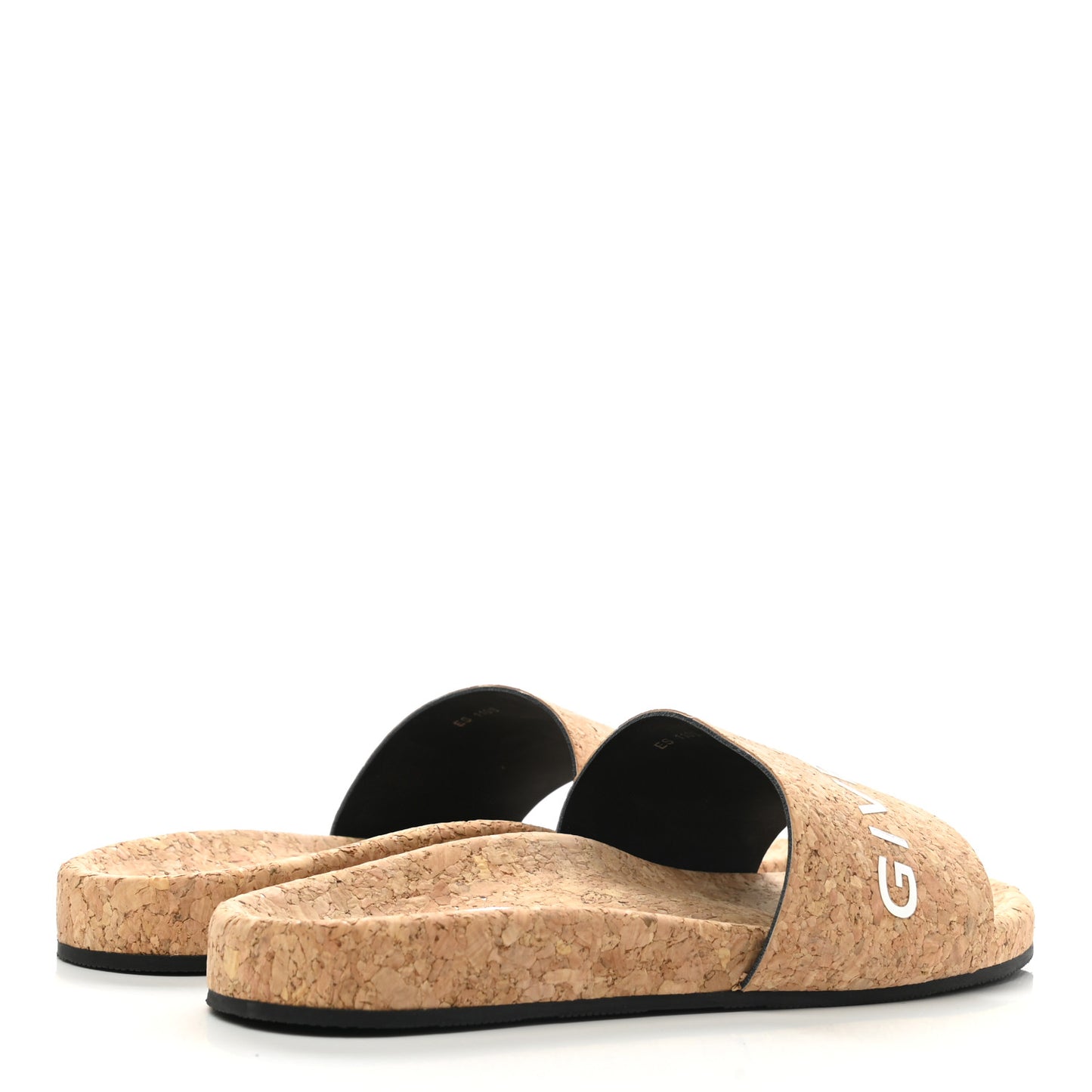 Cork Logo Slide Sandals 37.5 Natural