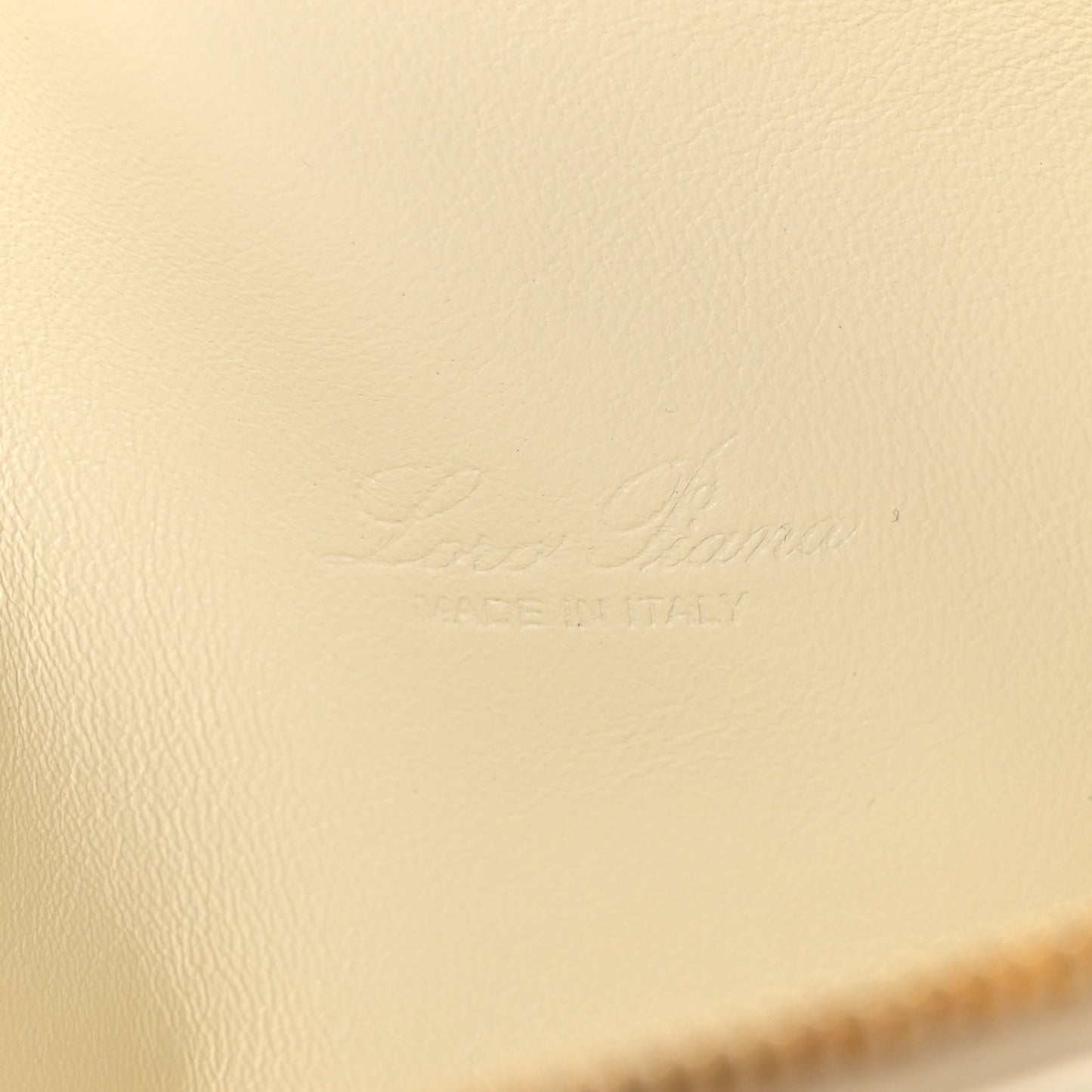 Grained Calfskin L19 Extra Pocket Pouch Whisper White