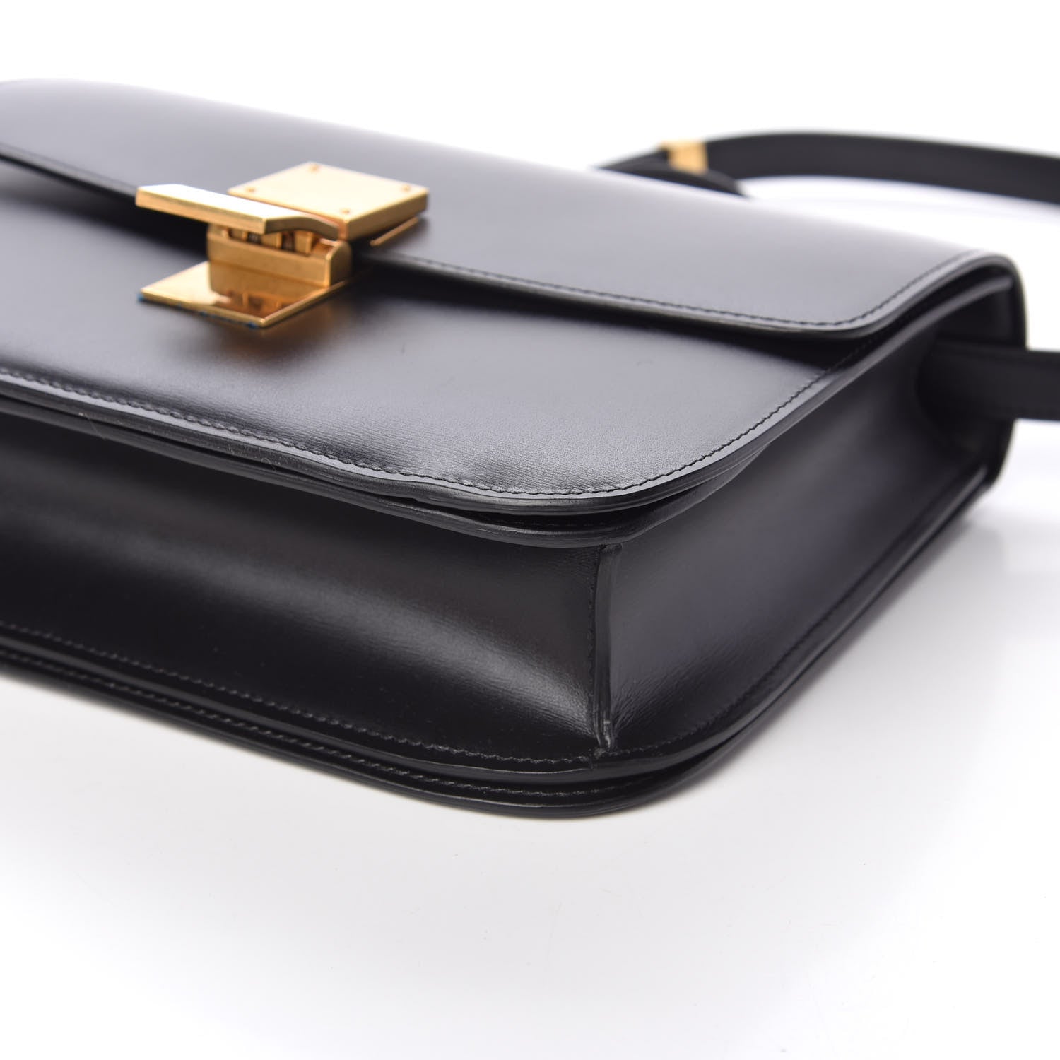 Celine Box Calfskin Medium Classic Box Flap Bag Black 9 of 10