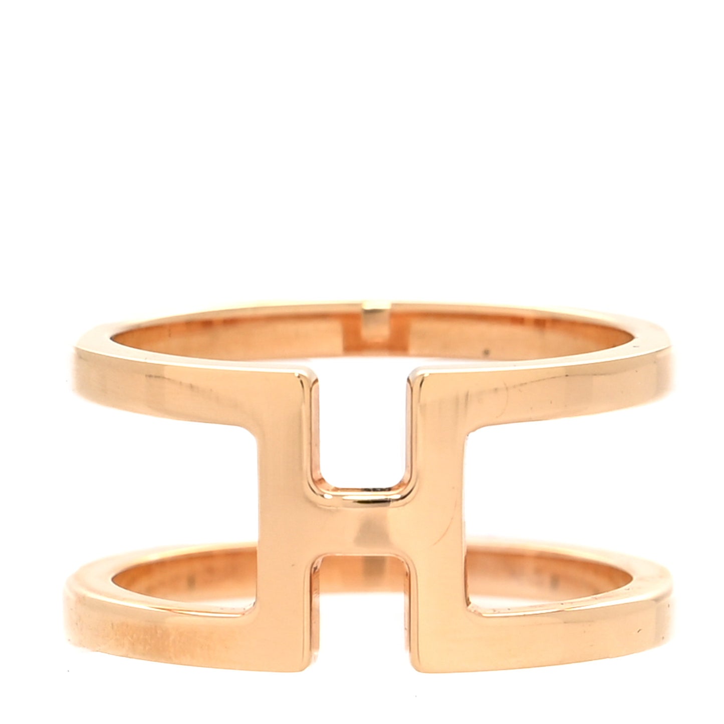 Permabrass H en Rond Scarf Ring Gold