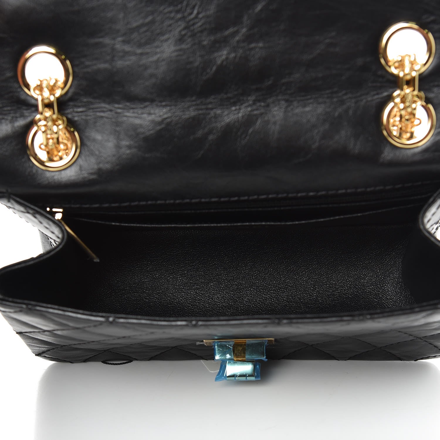 Chanel Aged Calfskin Quilted 2.55 Reissue Mini Flap Black 5 of 9