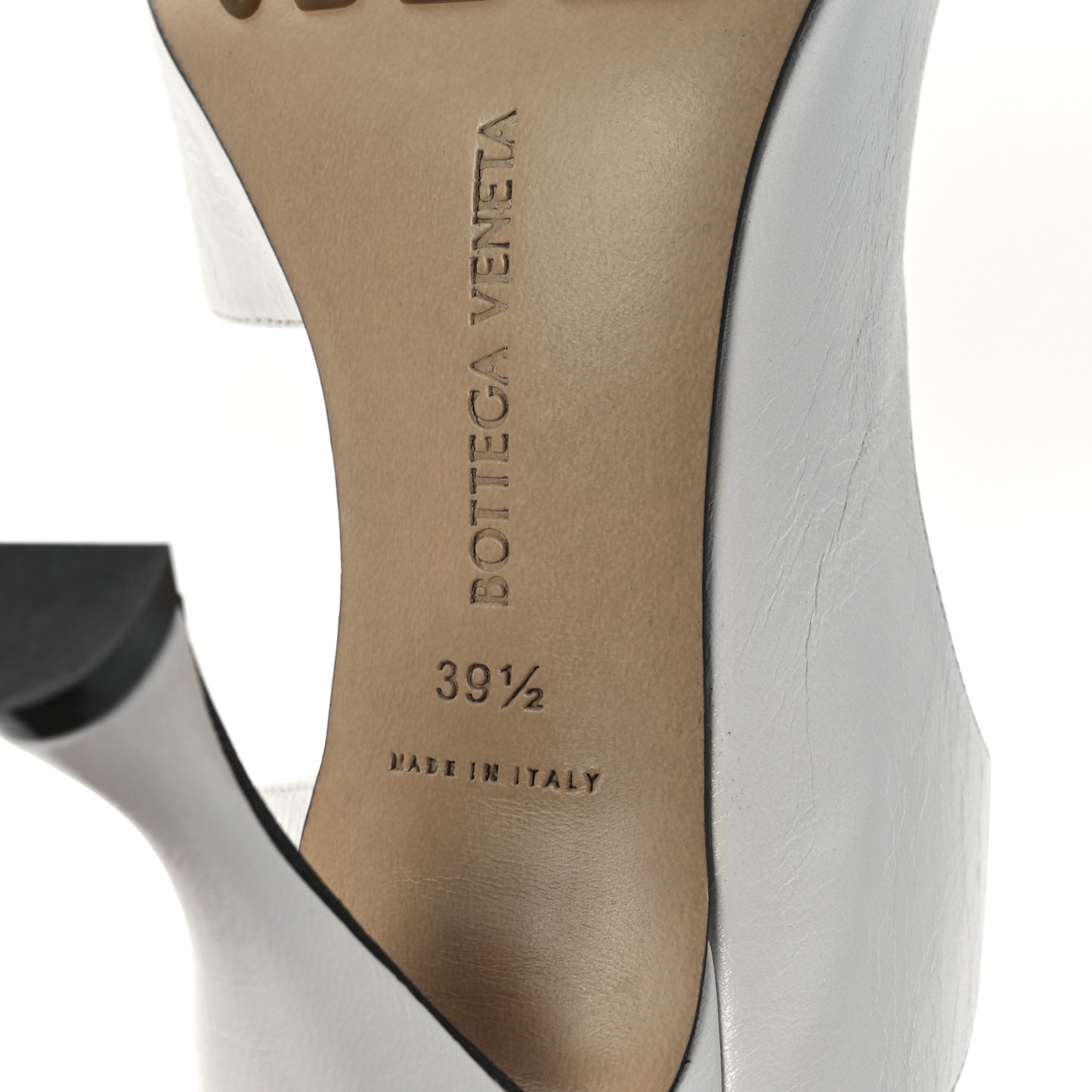 Nappa Crunch Lux Sandals 39.5 Optic White