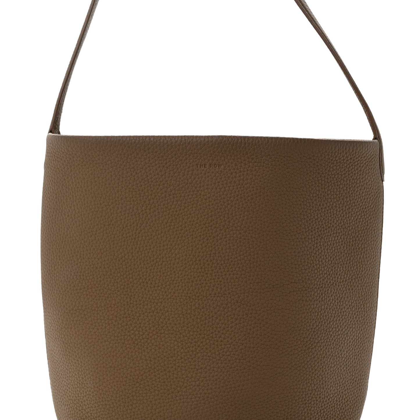 Grained Calfskin Medium N/S Park Tote Taupe