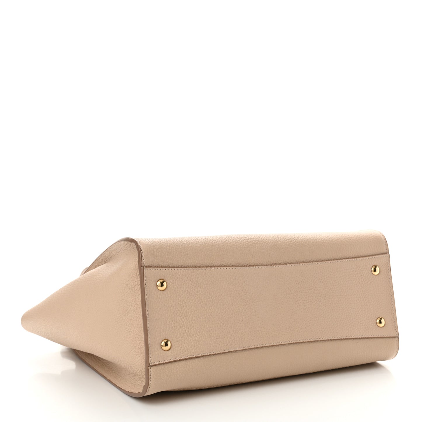 Calfskin Double Handle Medium Amy New Bisque