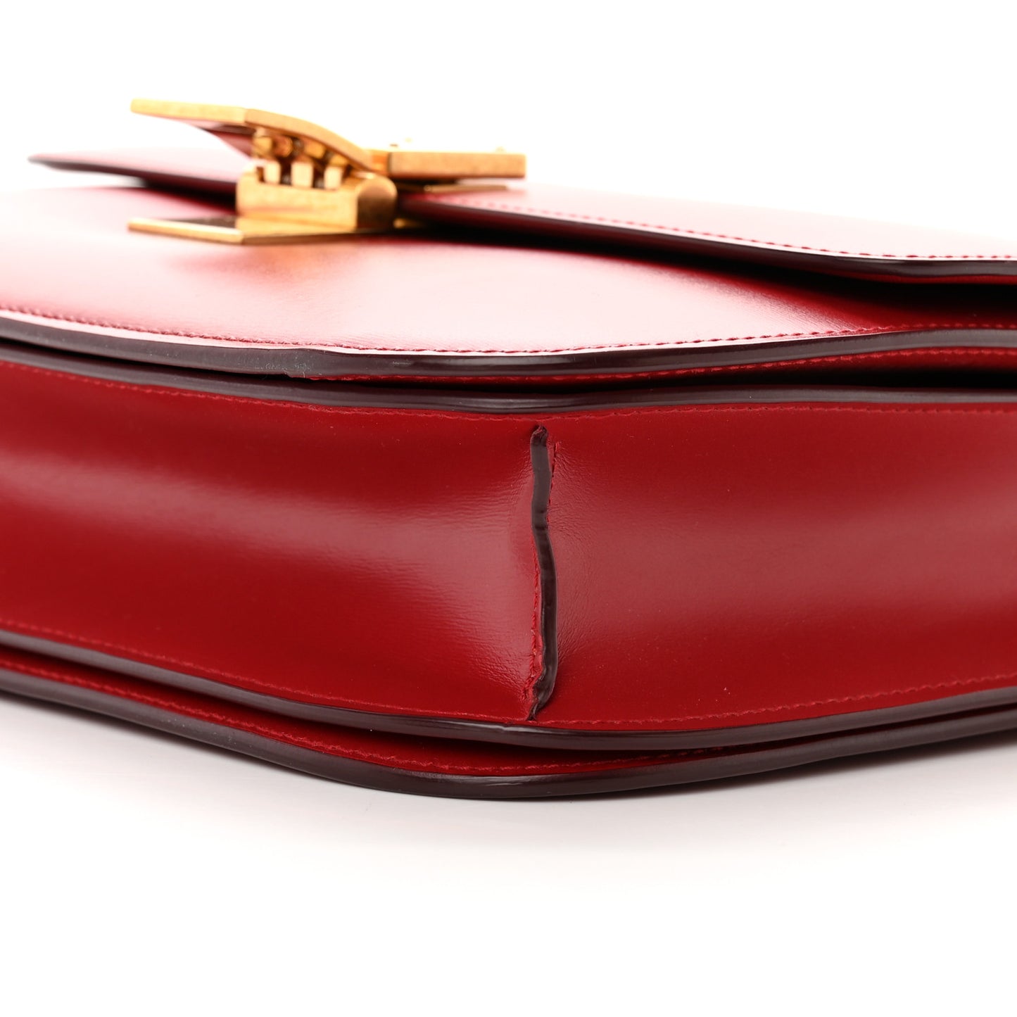 Smooth Calfskin Medium Classic Box Flap Bag Red