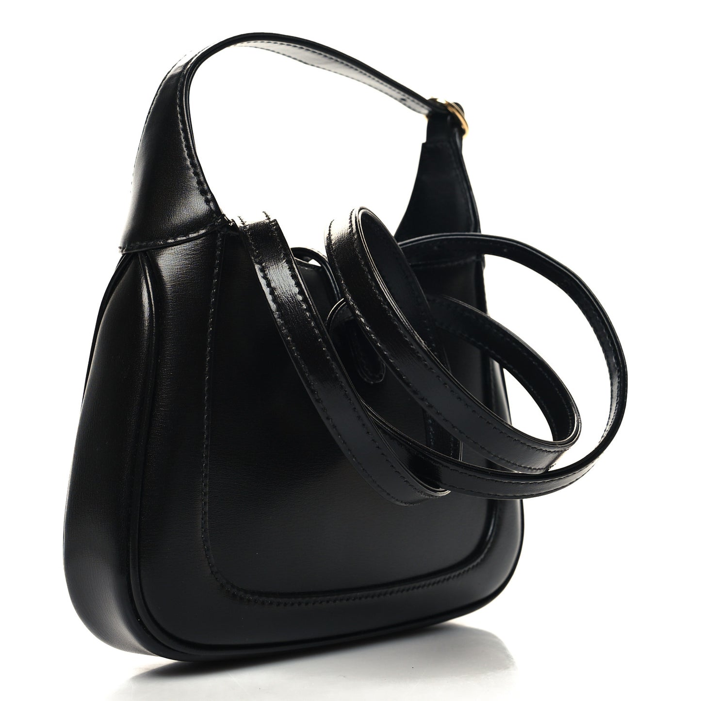 Boarded Dyana Lux Calfskin Mini Jackie 1961 Hobo Black