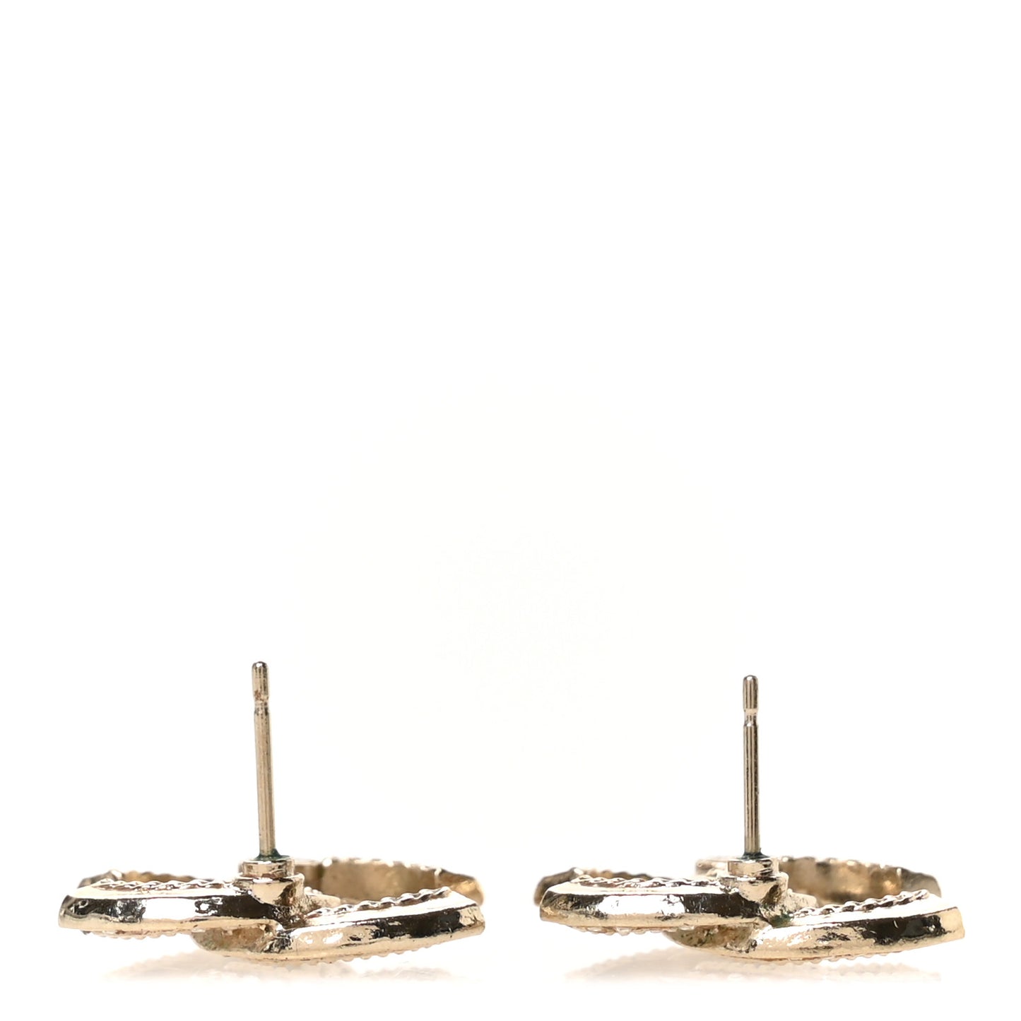 Crystal CC Earrings Gold