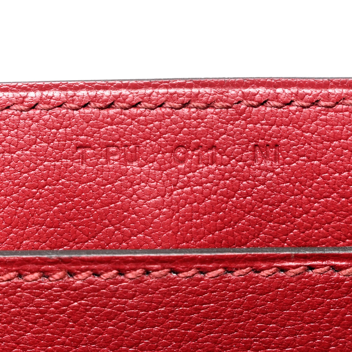 Epsom Octogone Clutch Rouge Grenat