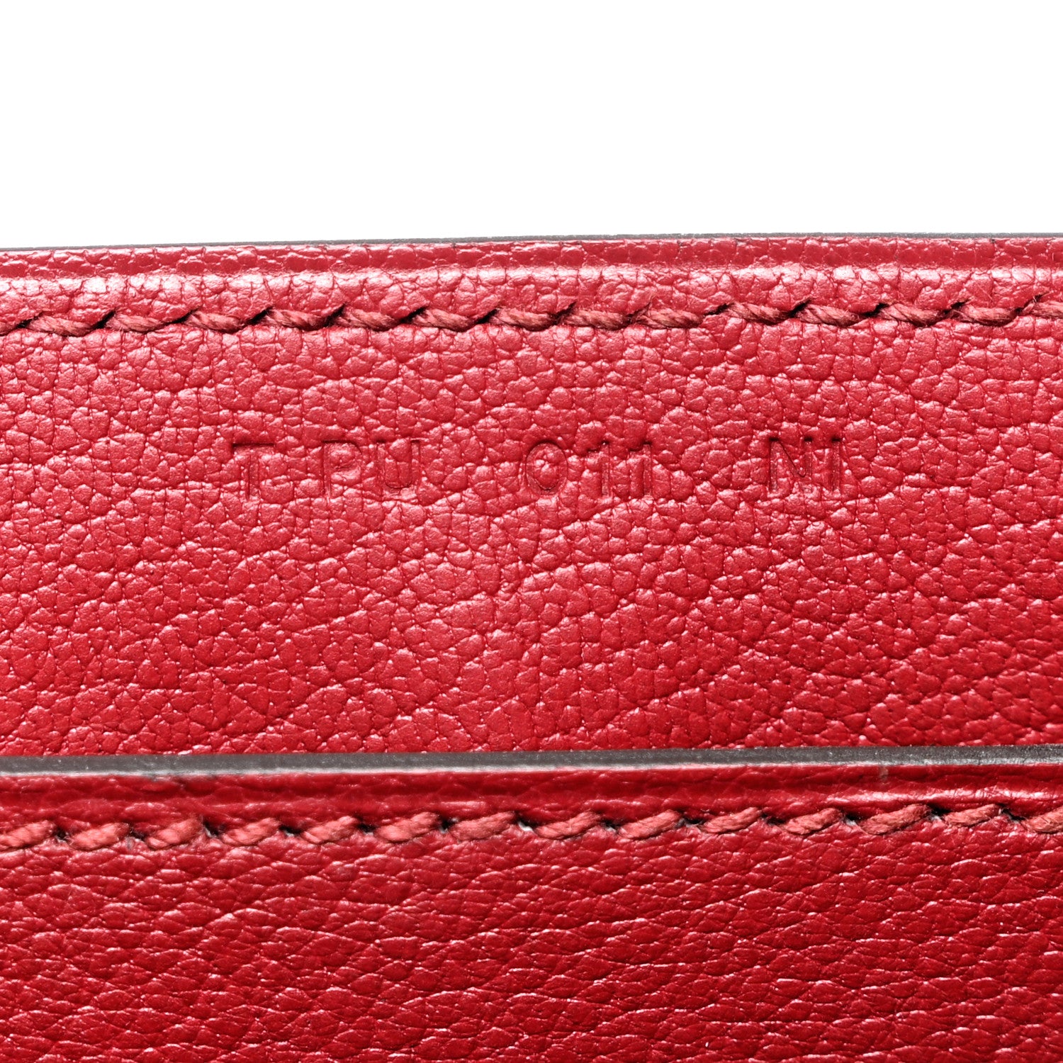 Hermes Epsom Octogone Clutch Rouge Grenat 7 of 9