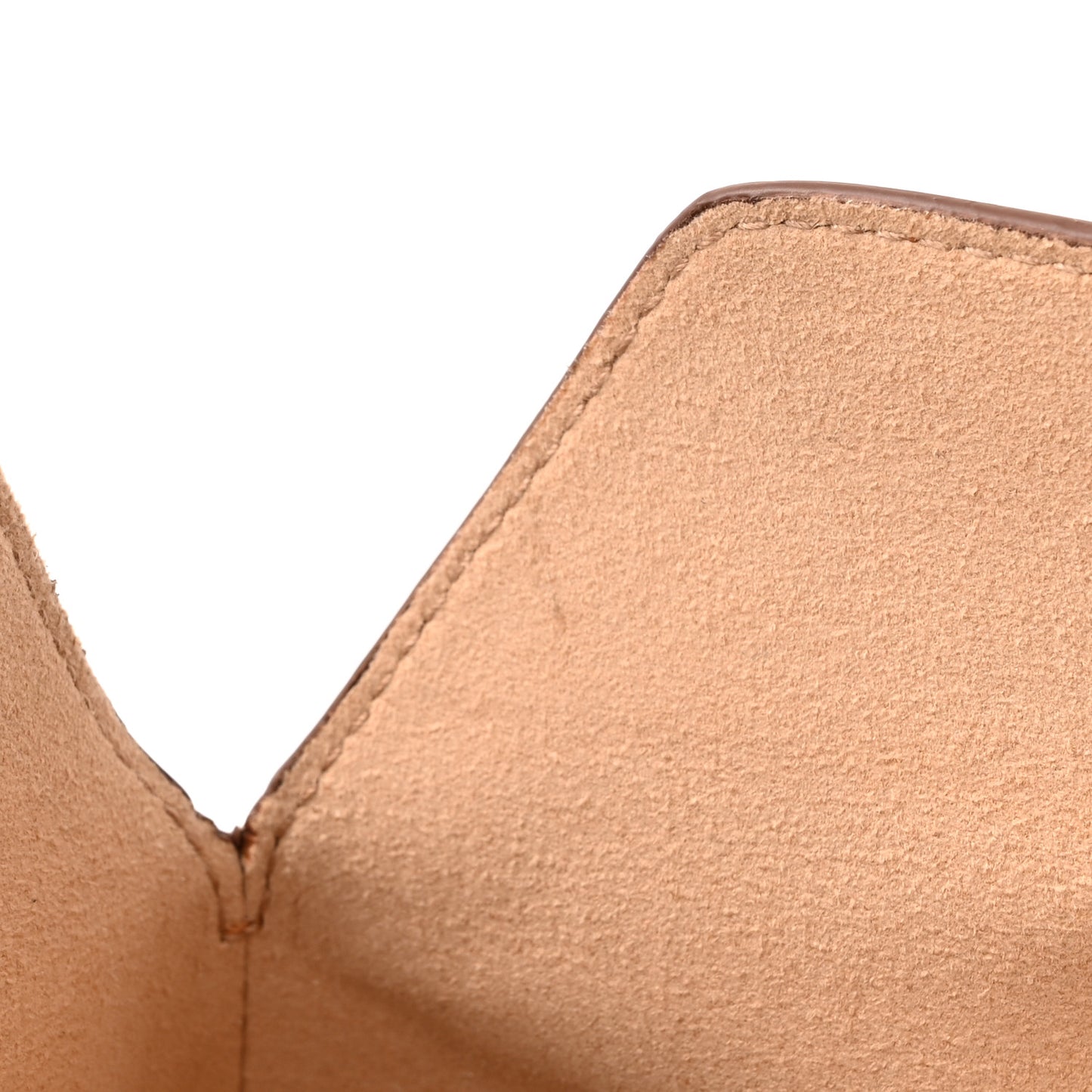 Nappa Skull Four Ring Altona Top Sculptural Pouch Brown