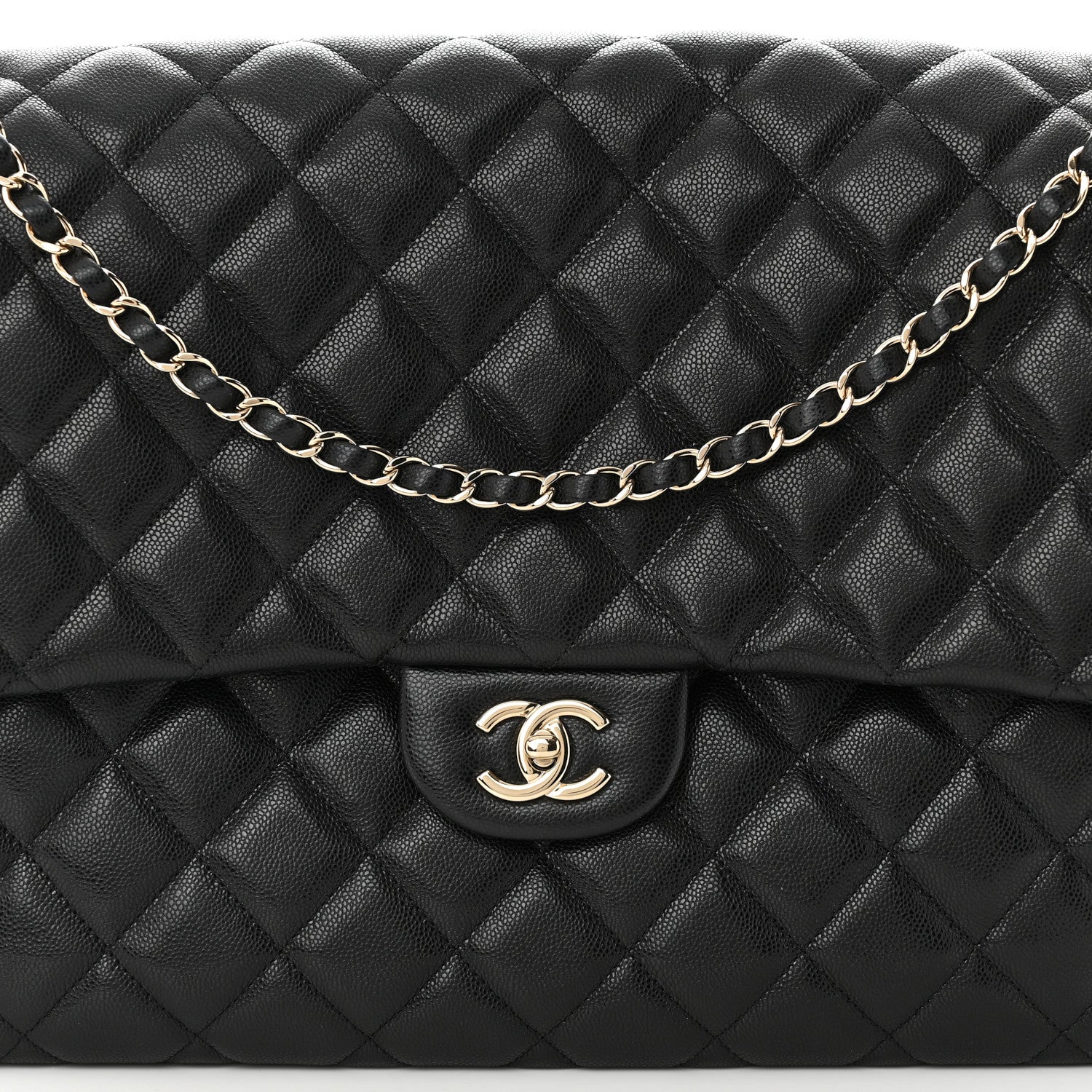 Chanel Caviar Quilted XXL Travel Flap Bag Black 8 of 11